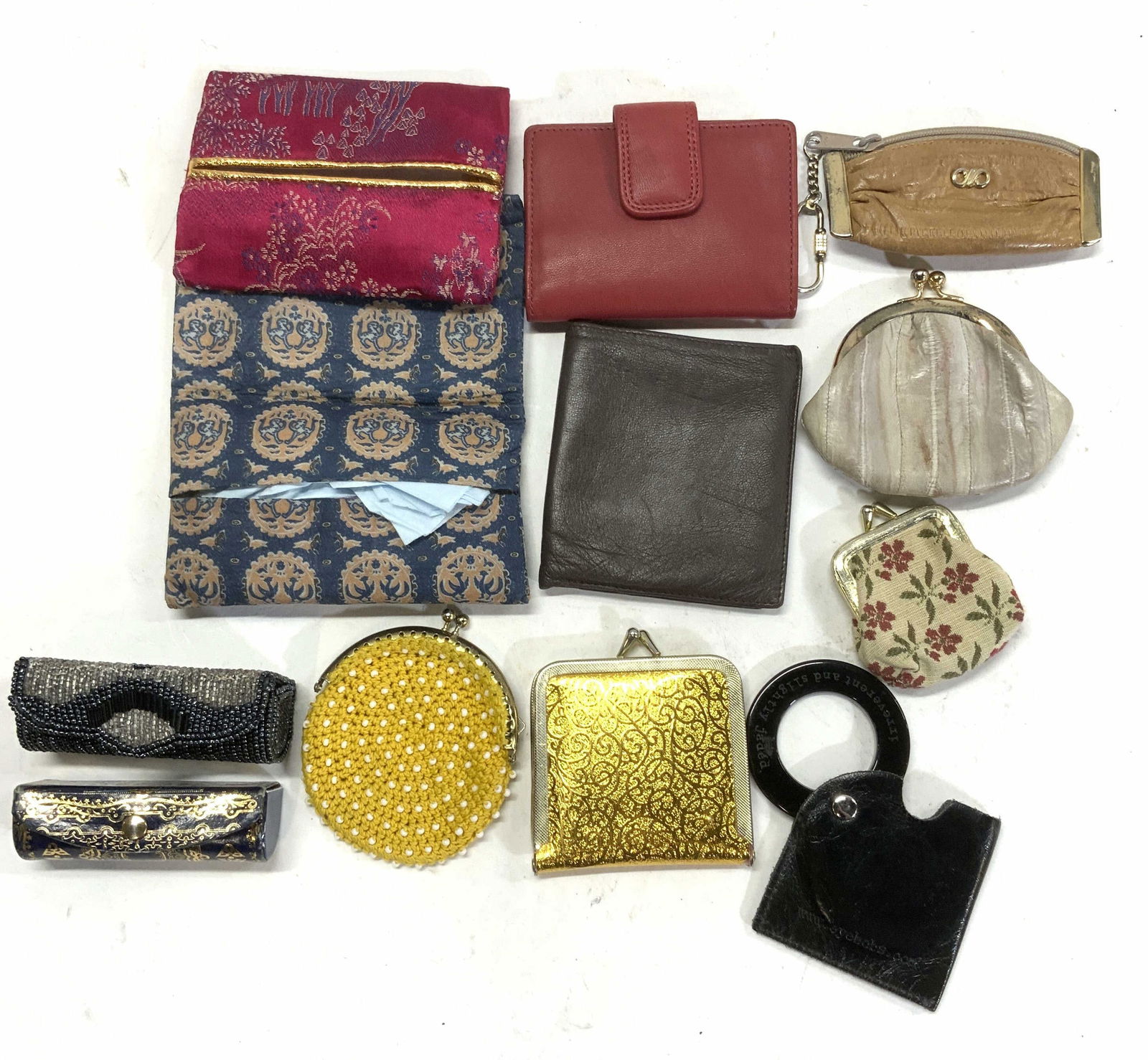 Lot 12 Leather Beaded Wallets, Coin Purses+ (1 of 15)
