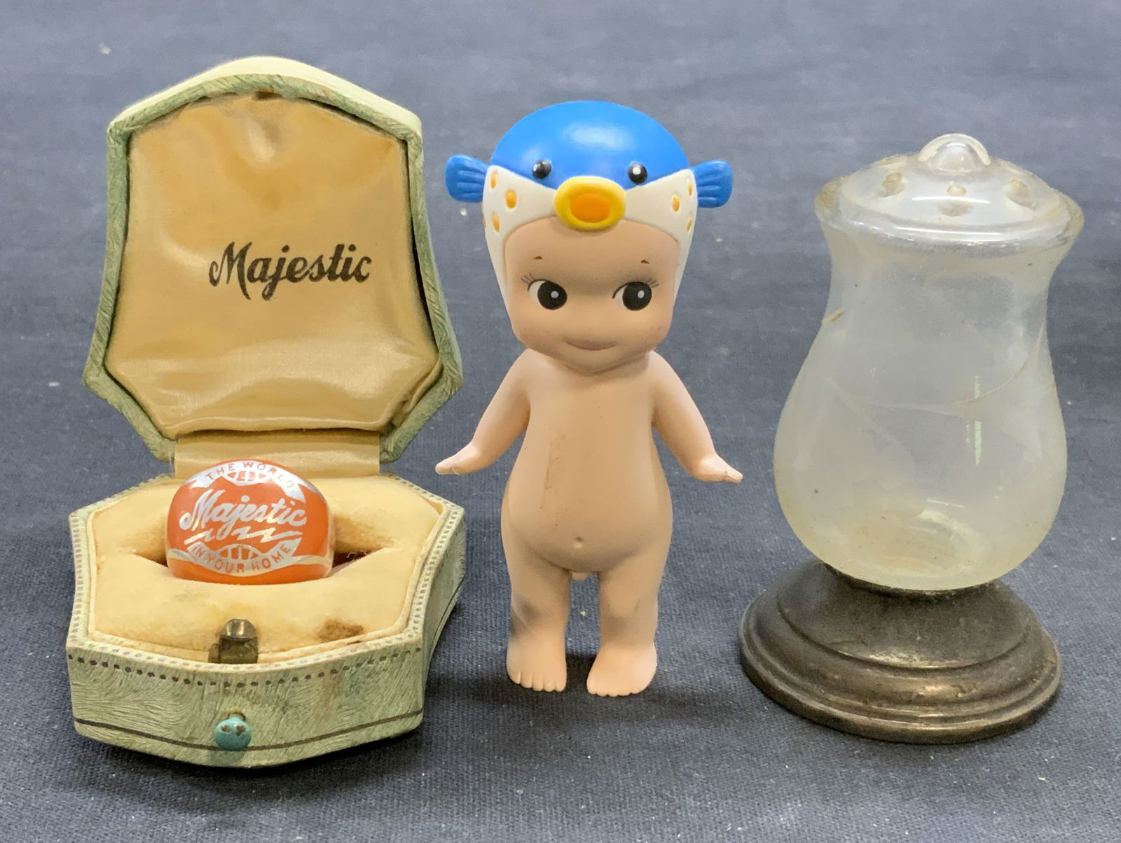 Lot 3 Quaker Sterling Silver & Glass Shaker + (1 of 9)