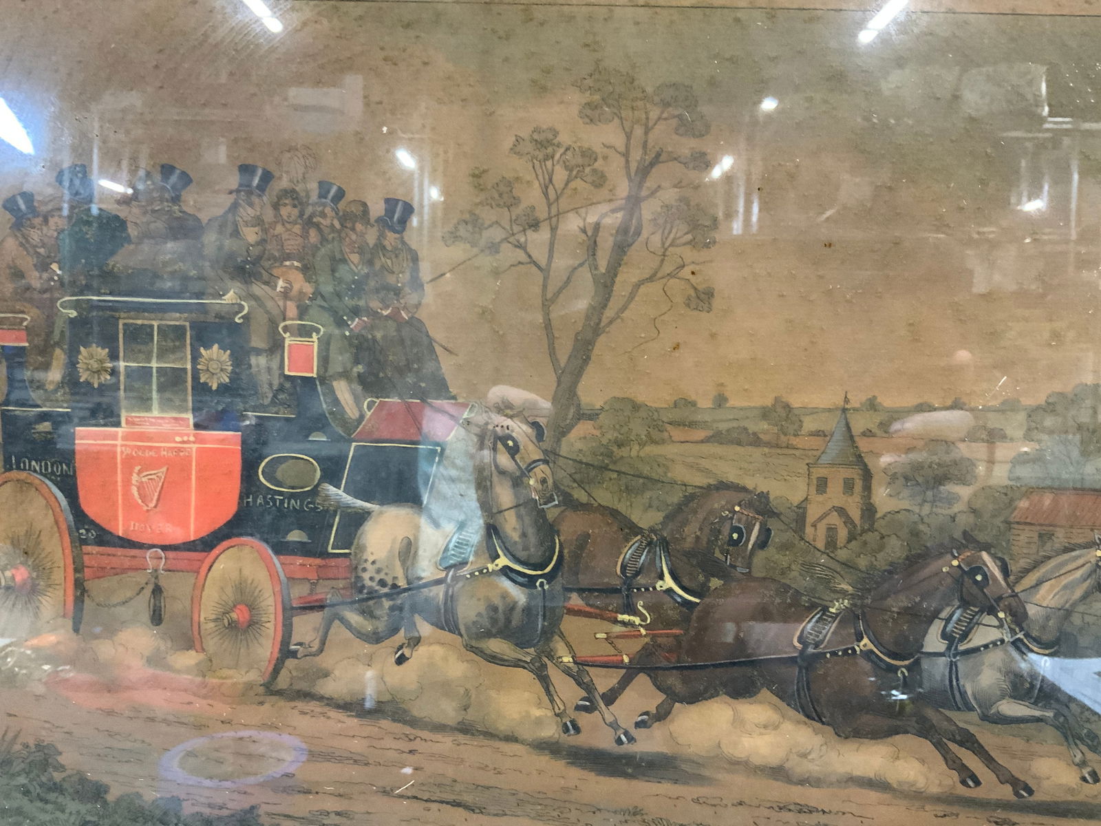 Antq L.Thompson Hand Colored Lithograph (1 of 10)