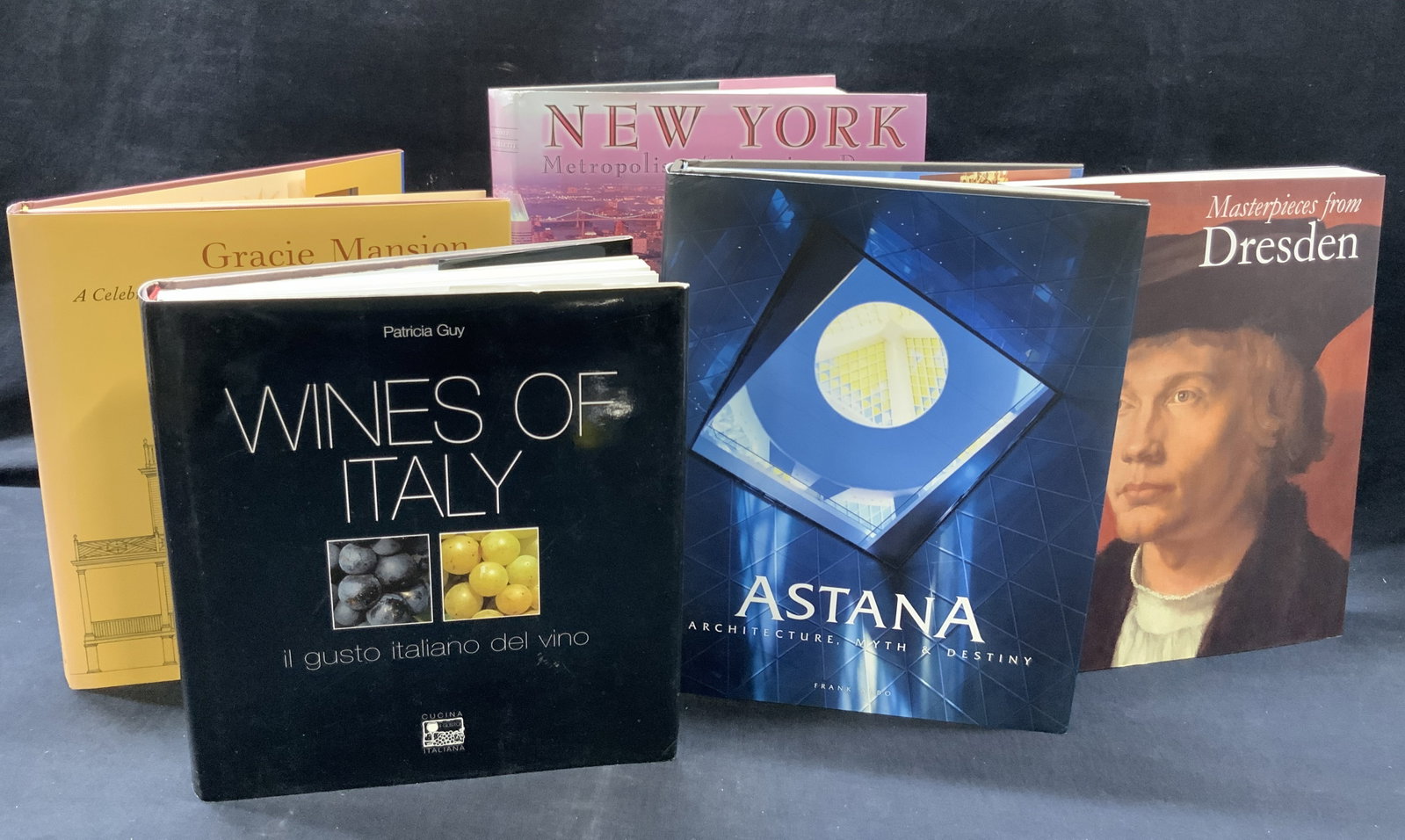 5 Architecture & Art Illustr. Books: Lot of 5 illustrated architecture and art books. Ranging from New York metropolis of the American dream, copyright 1995. By Towery Publishing Inc. 12 x 9 inches. Masterpieces of Dresden, copyright 200