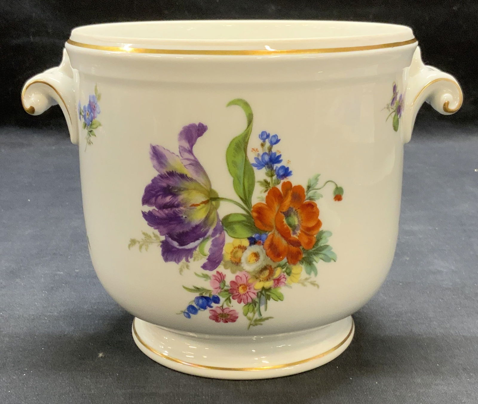 Richard GINORI Floral Porcelain Planter, Italy (1 of 6)