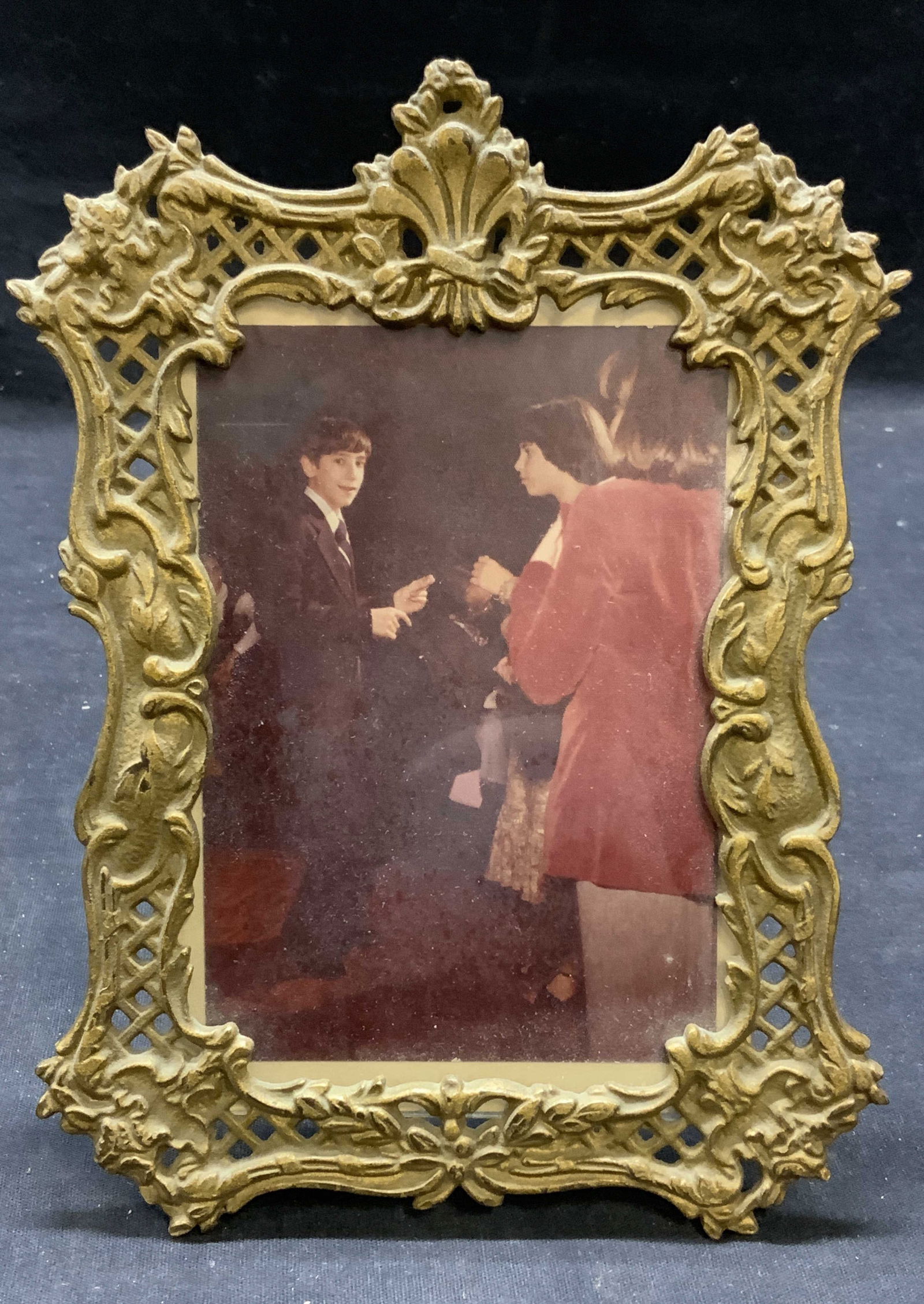 Vintage Ornate Brass Picture Frame (1 of 6)