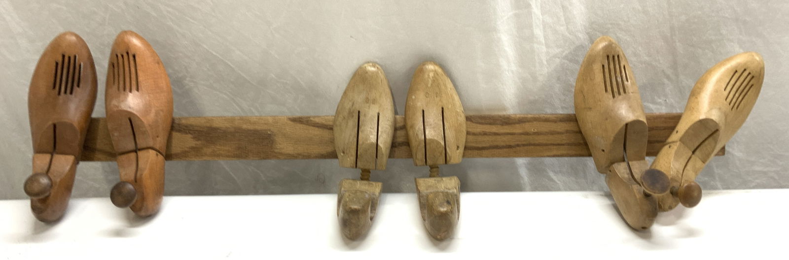 Folk Art Handmade Wood Shoe Mold Coat Rack (1 of 8)