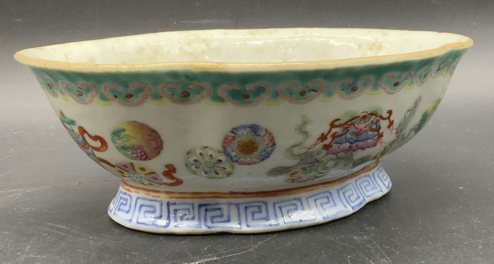 Signed Vintage Hand Painted Asian Porcelain Bowl (1 of 9)