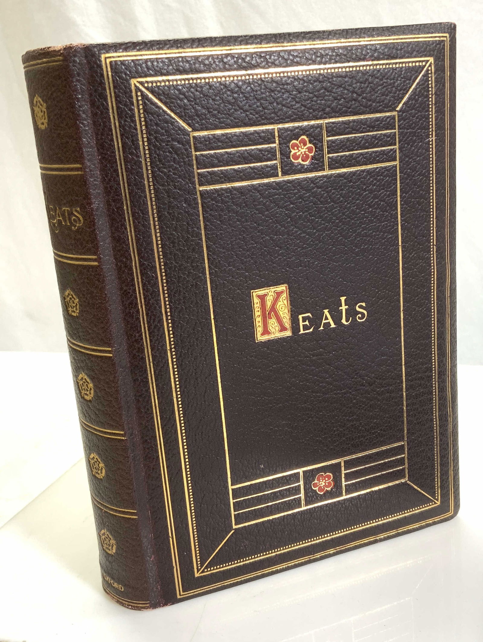 Antique Poetical Works of John Keats, Leather 1908 (1 of 12)
