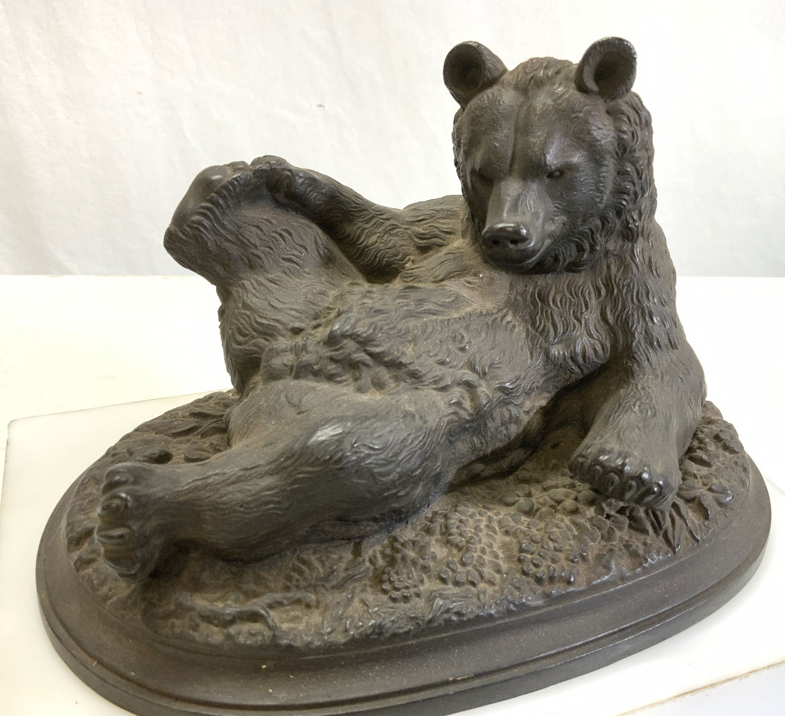 Russian Hallmarked Bronze Bear Sculpture (1 of 8)