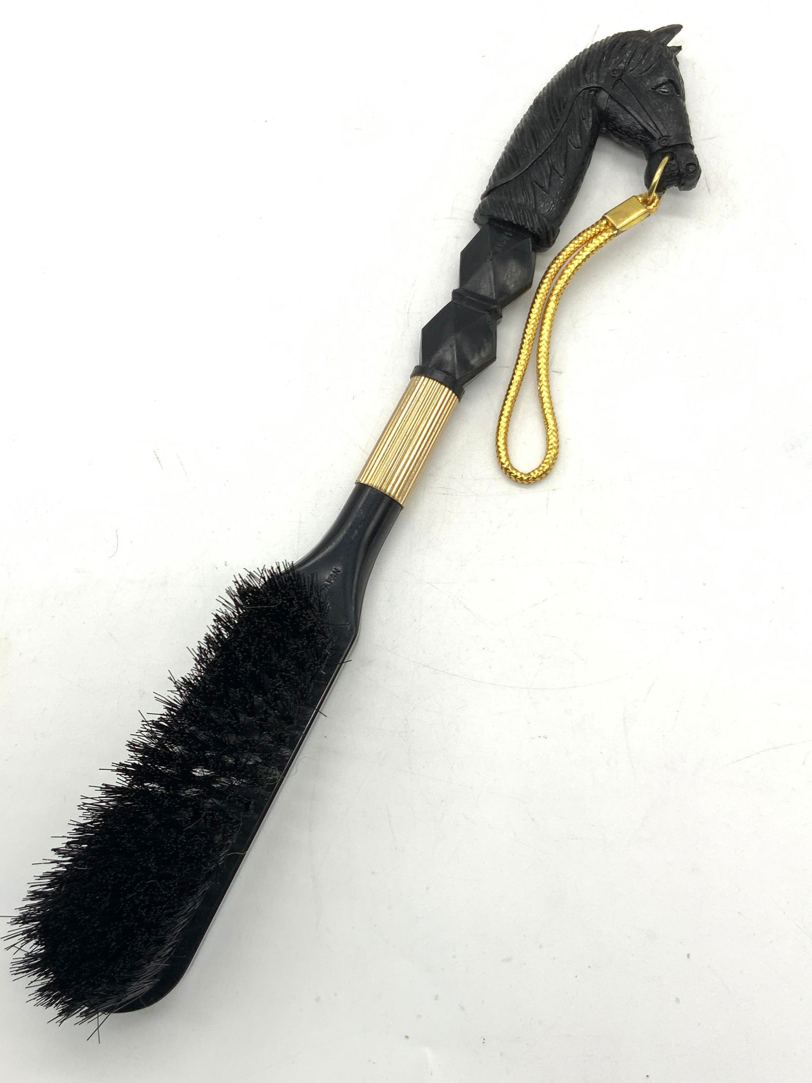 Vtg Hard Composite Horse Headed Brush (1 of 7)
