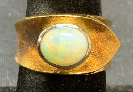 14k Gold & Opal Statement Ring