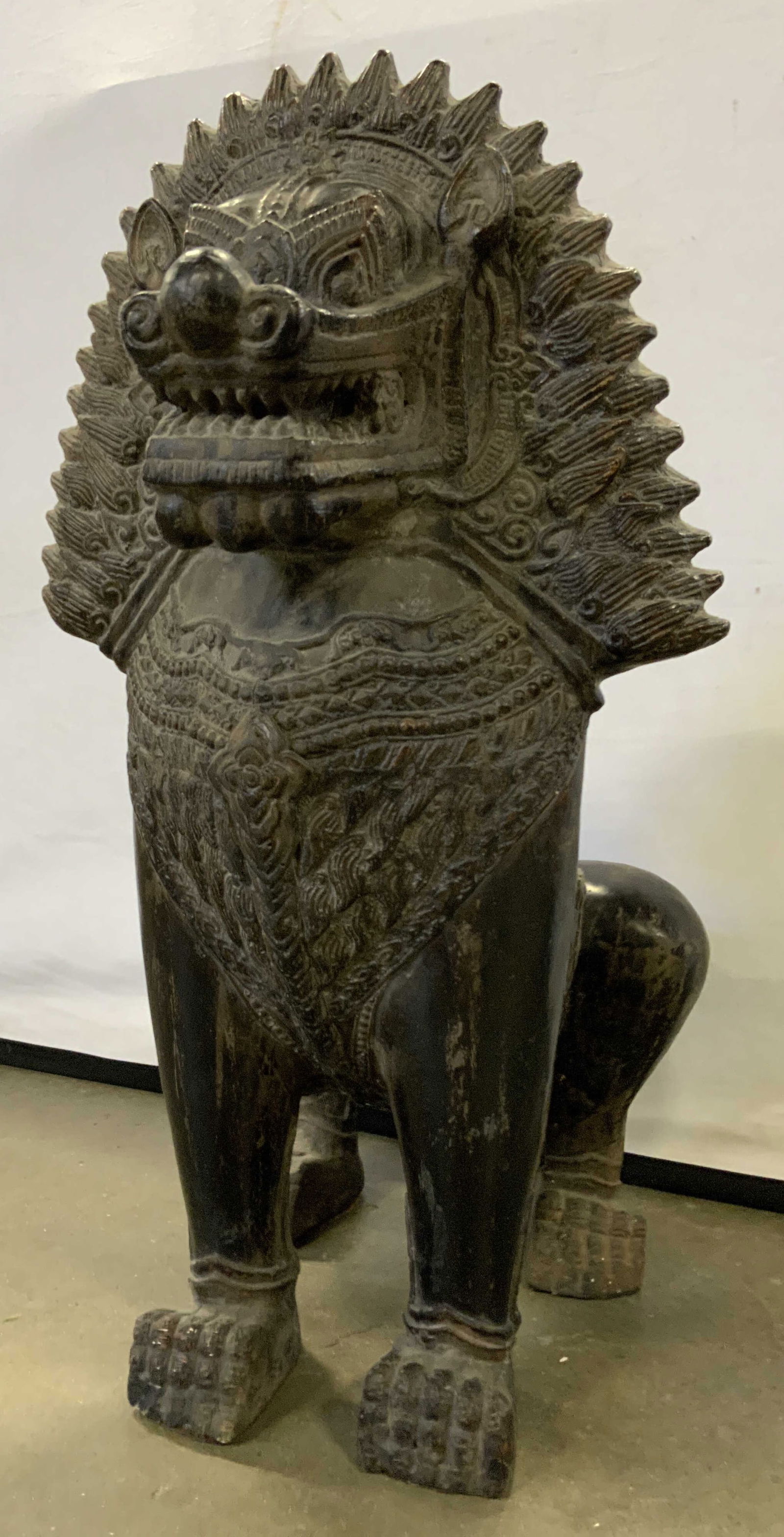 AUSTIN PRODUCTIONS Vntg Ceramic Foo Dog 22 In (1 of 9)