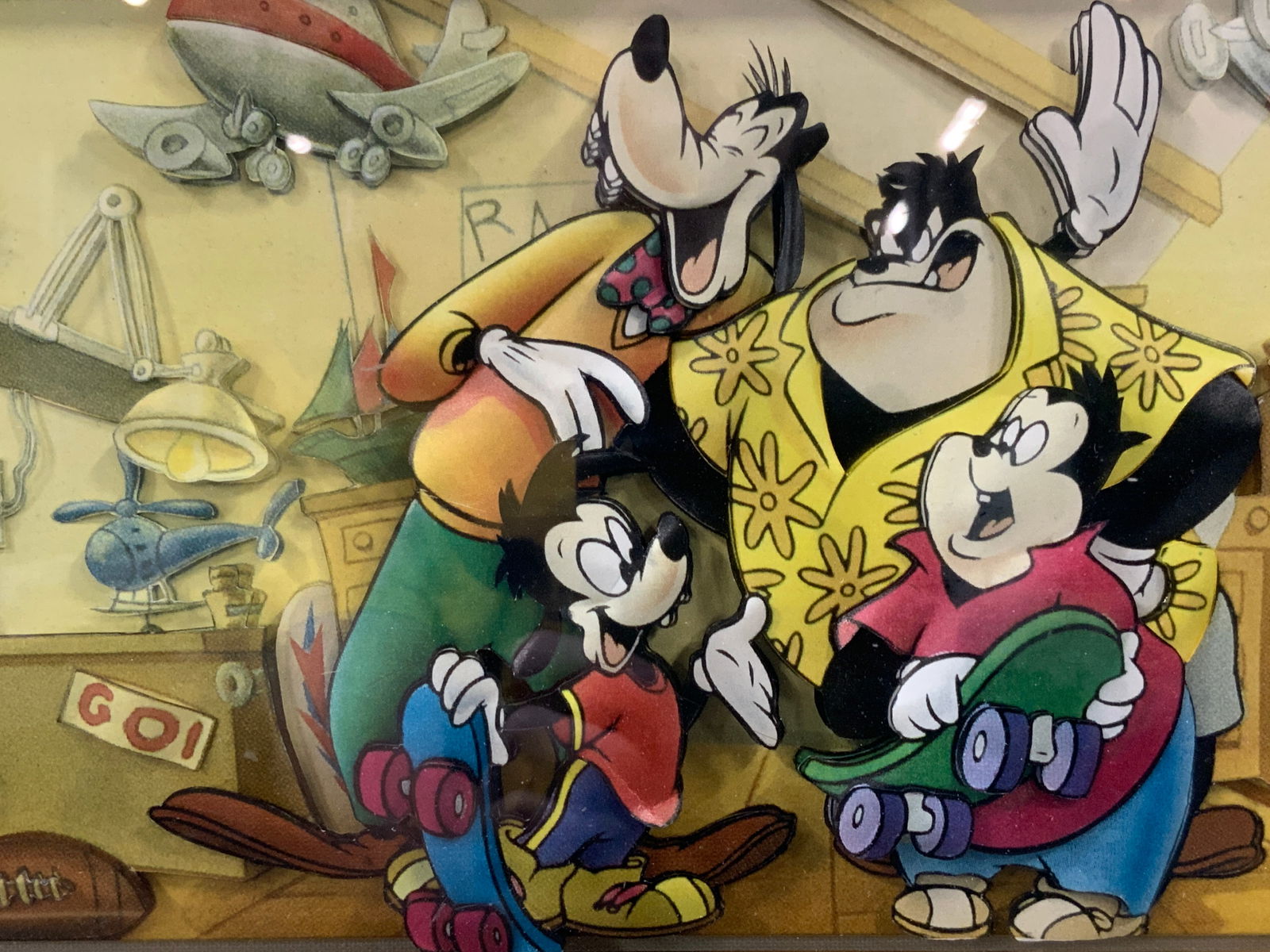 Sgd Pedro Disneys Goofy Movie 3D Paper Collage (1 of 9)