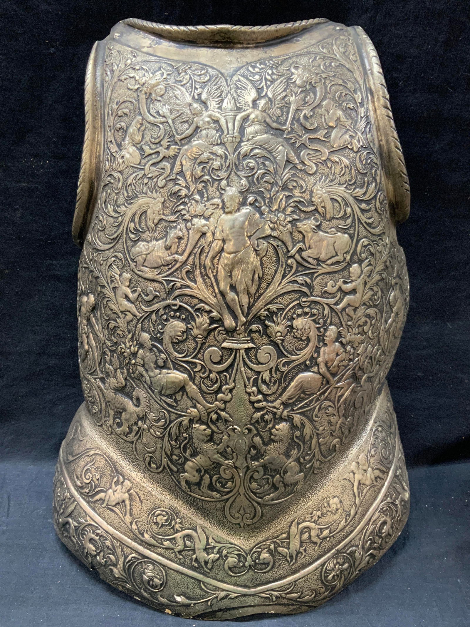 Silver Leafed French Style Breast Plate Replica 19in (1 of 10)