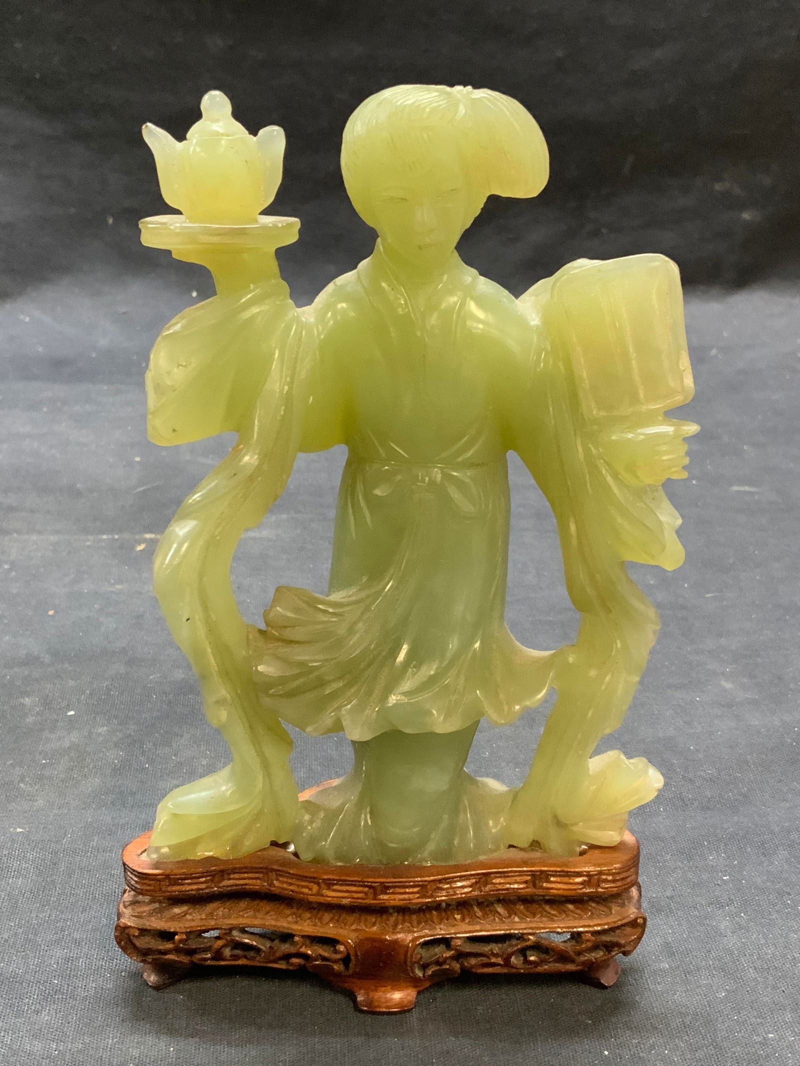 Vintage Hand Carved Asian Stone Figural (1 of 6)