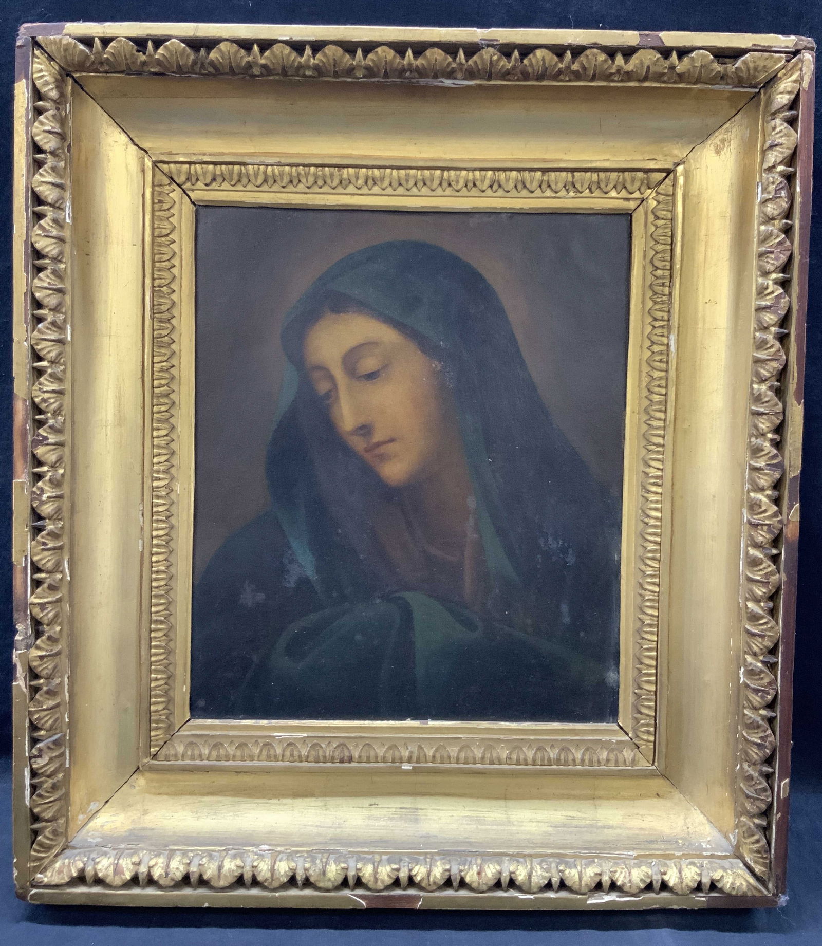 Giovanni Battista Salvi Madonna Oil On Copper (1 of 10)