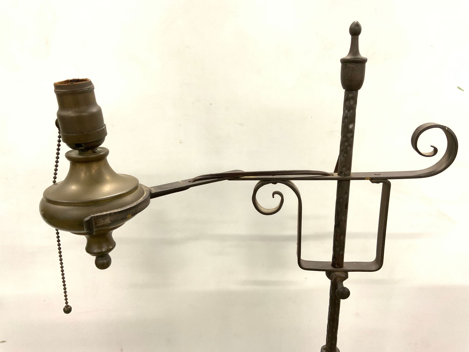 Vintage Iron Bridge Swing Arm Floor Lamp (1 of 8)