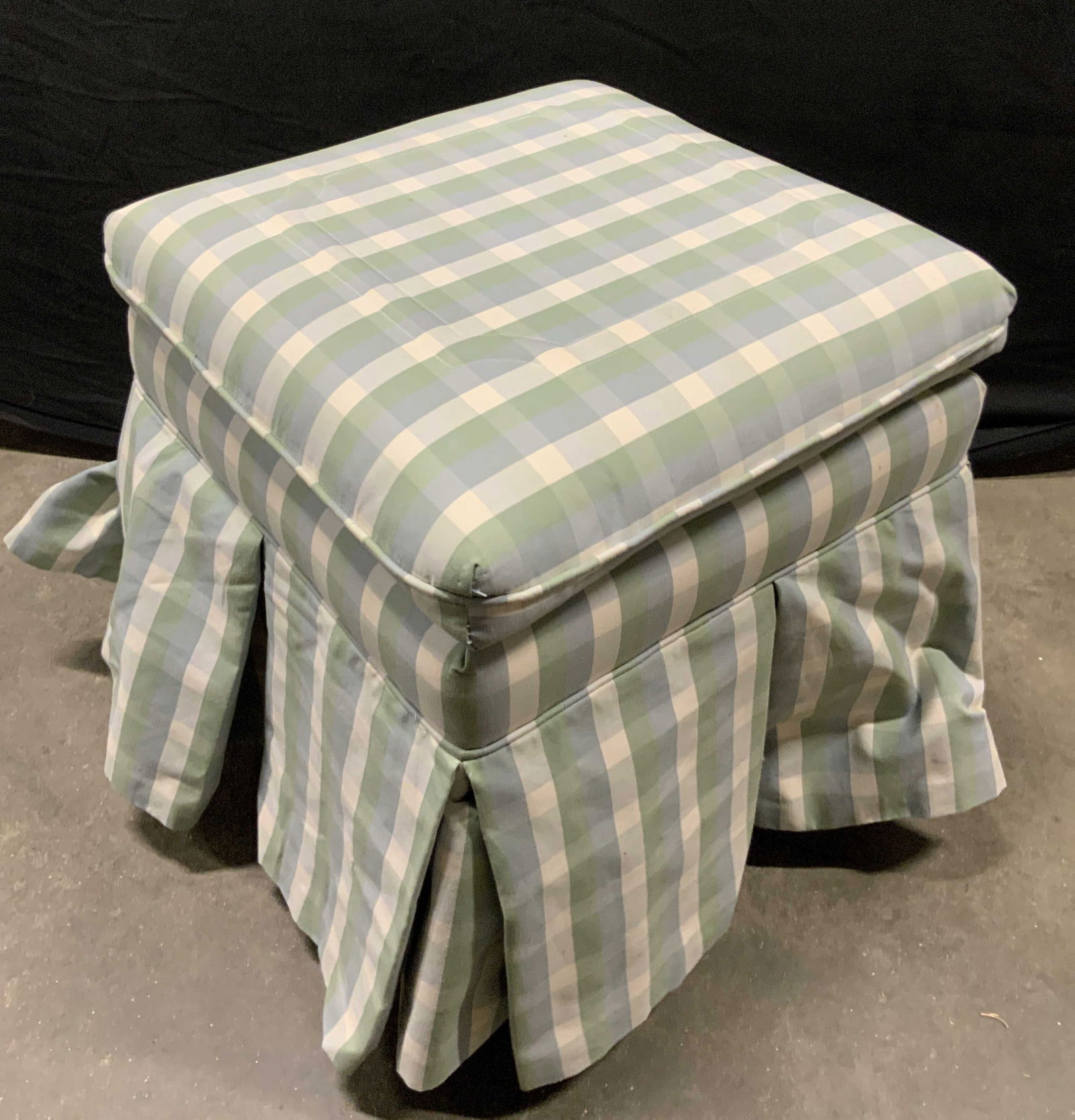 Vintage Custom Upholstered Vanity Stool (1 of 7)