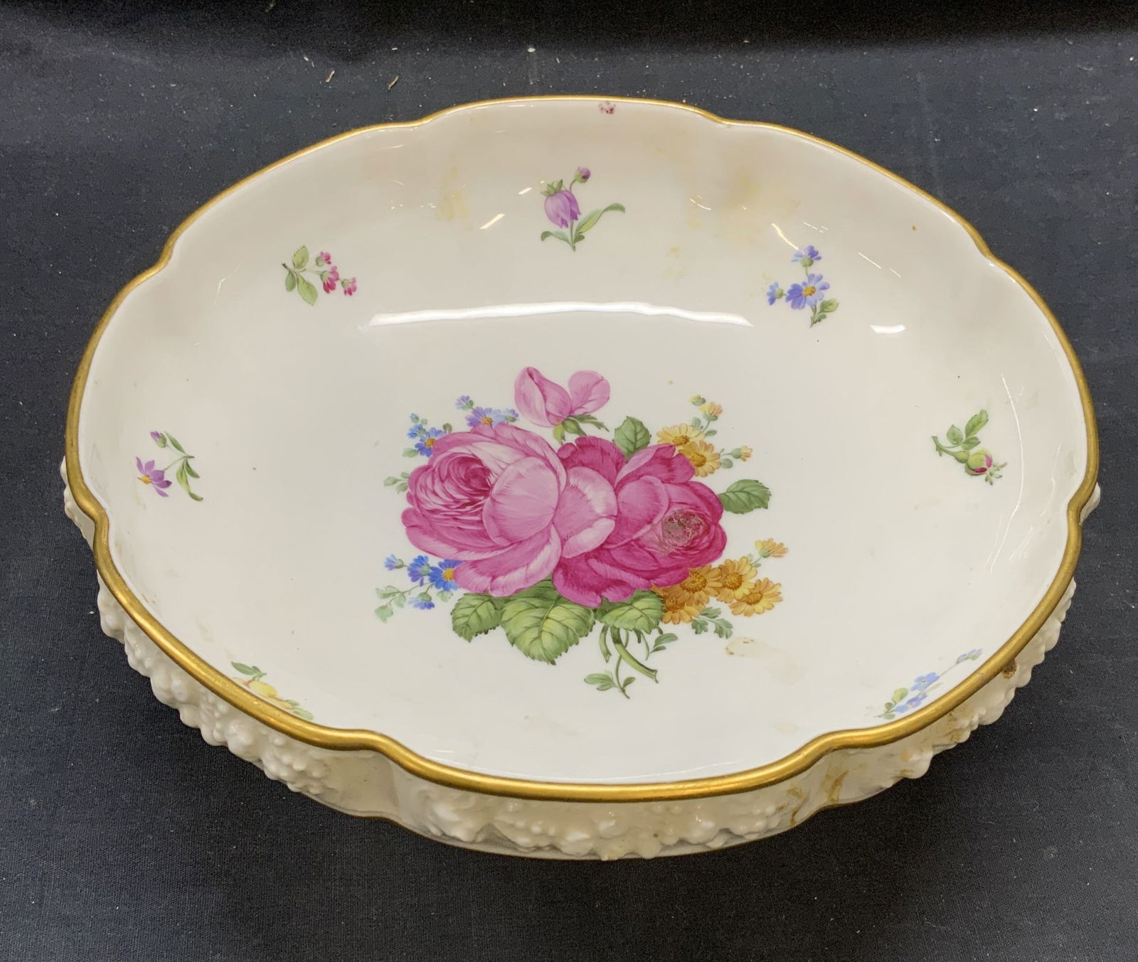 Vntg Rosenthal Maria Porcelain Floral Footed Bowl (1 of 6)