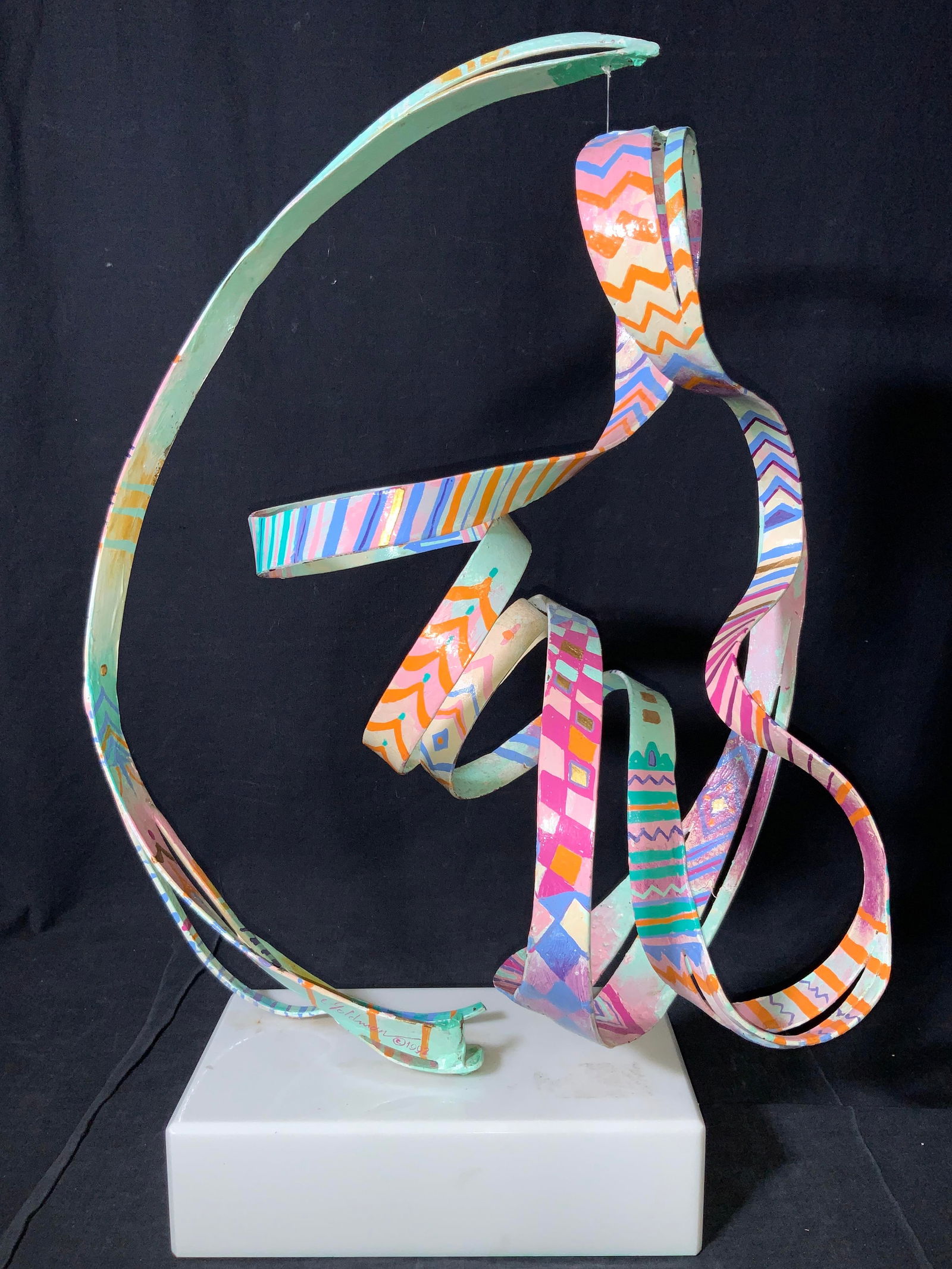 SIGNED E.Goldman Warped Metal Sculpture 92 (1 of 20)