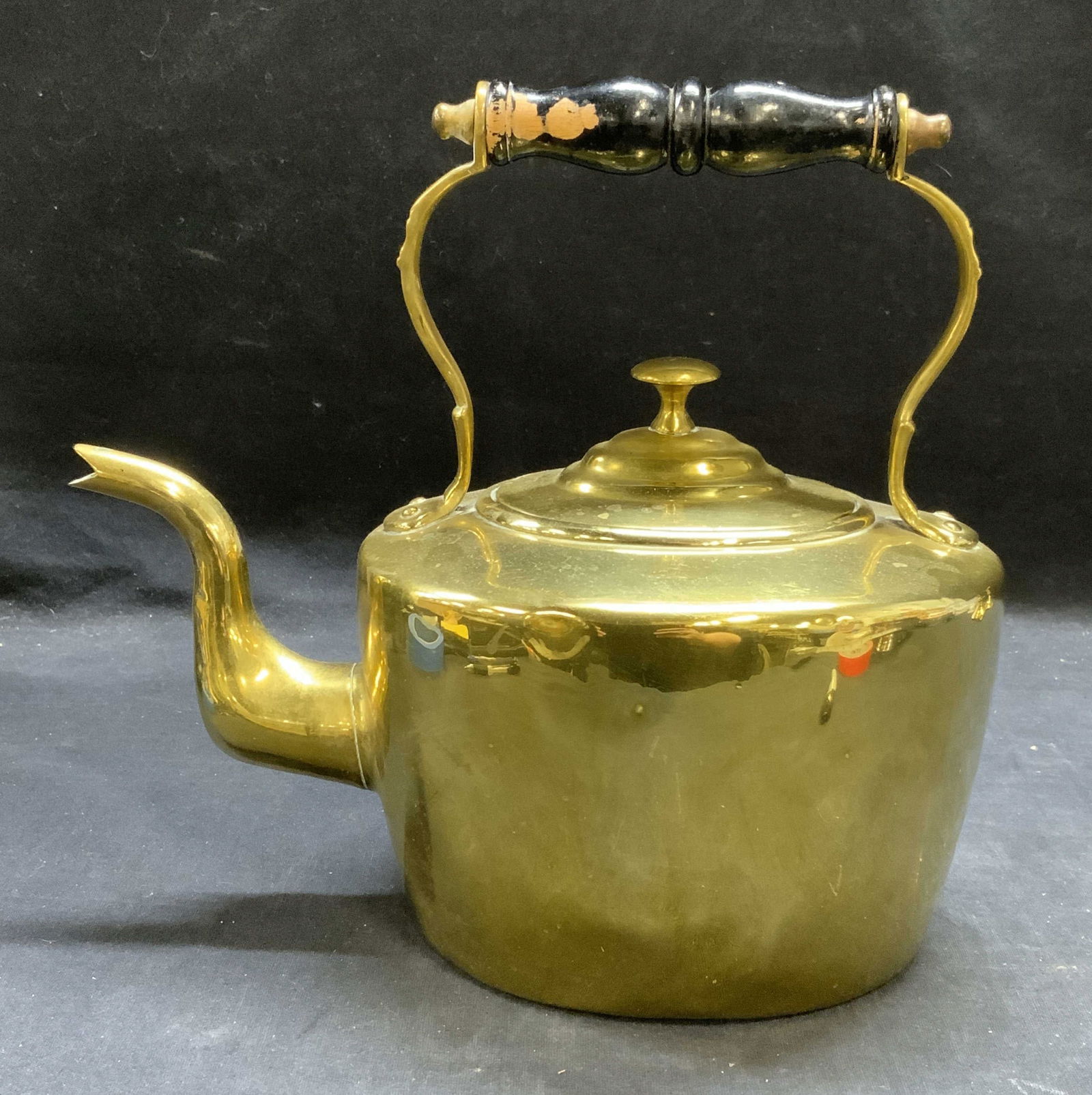 Antique Brass Tea Kettle (1 of 6)