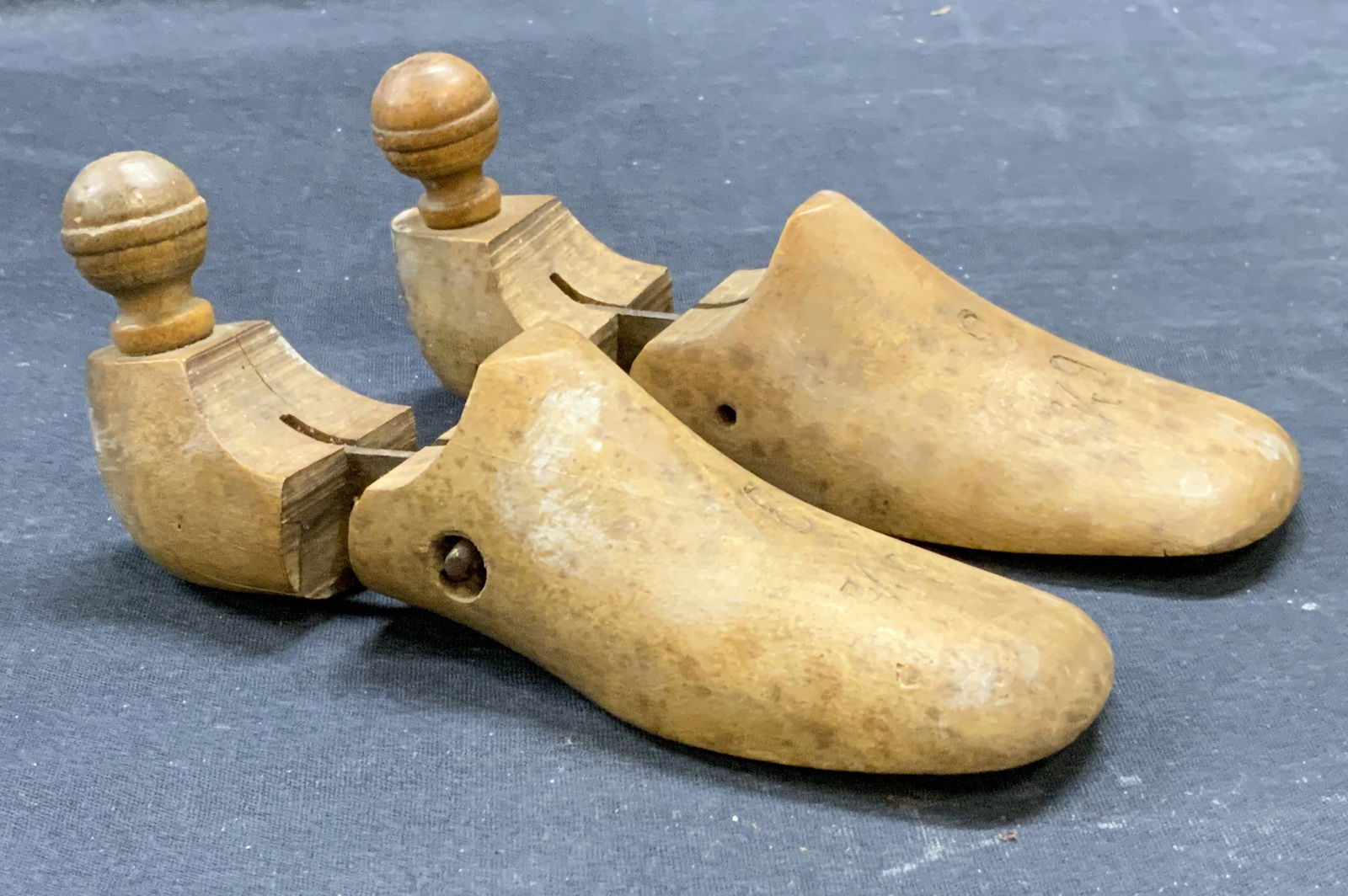Pair Antique Wood Childrens Shoe Forms (1 of 6)