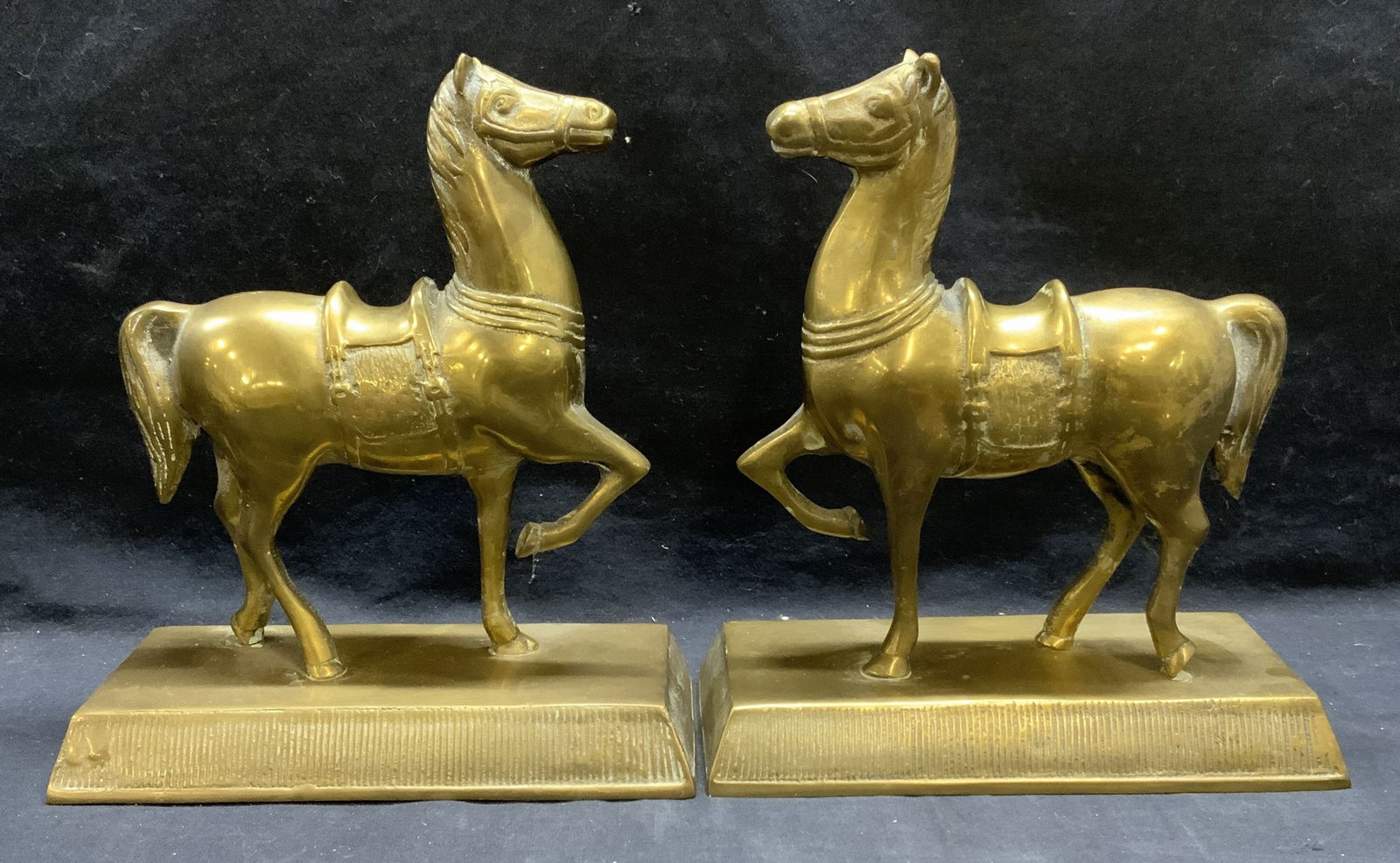 Pair Vintage Brass Horse Figurals (1 of 7)
