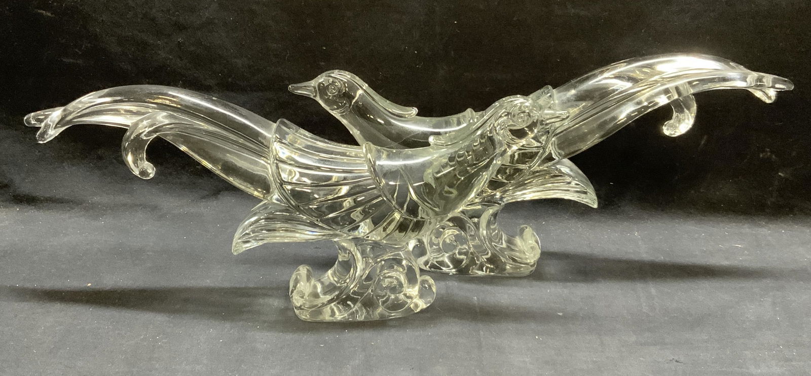Near Pair Vintage Art Glass Bird Figurals (1 of 9)