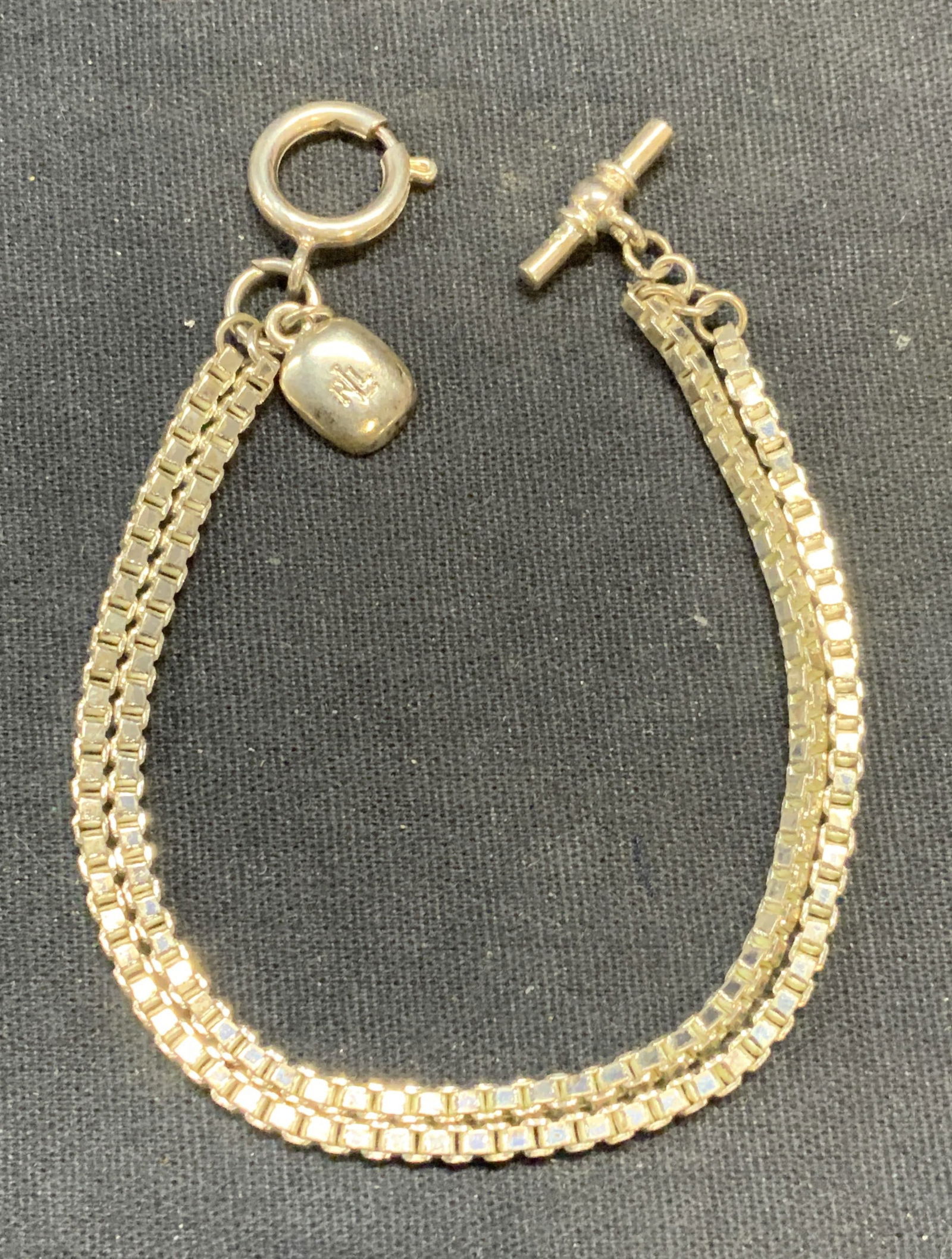 Ralph Lauren Silver tone Chain Bracelet (1 of 6)