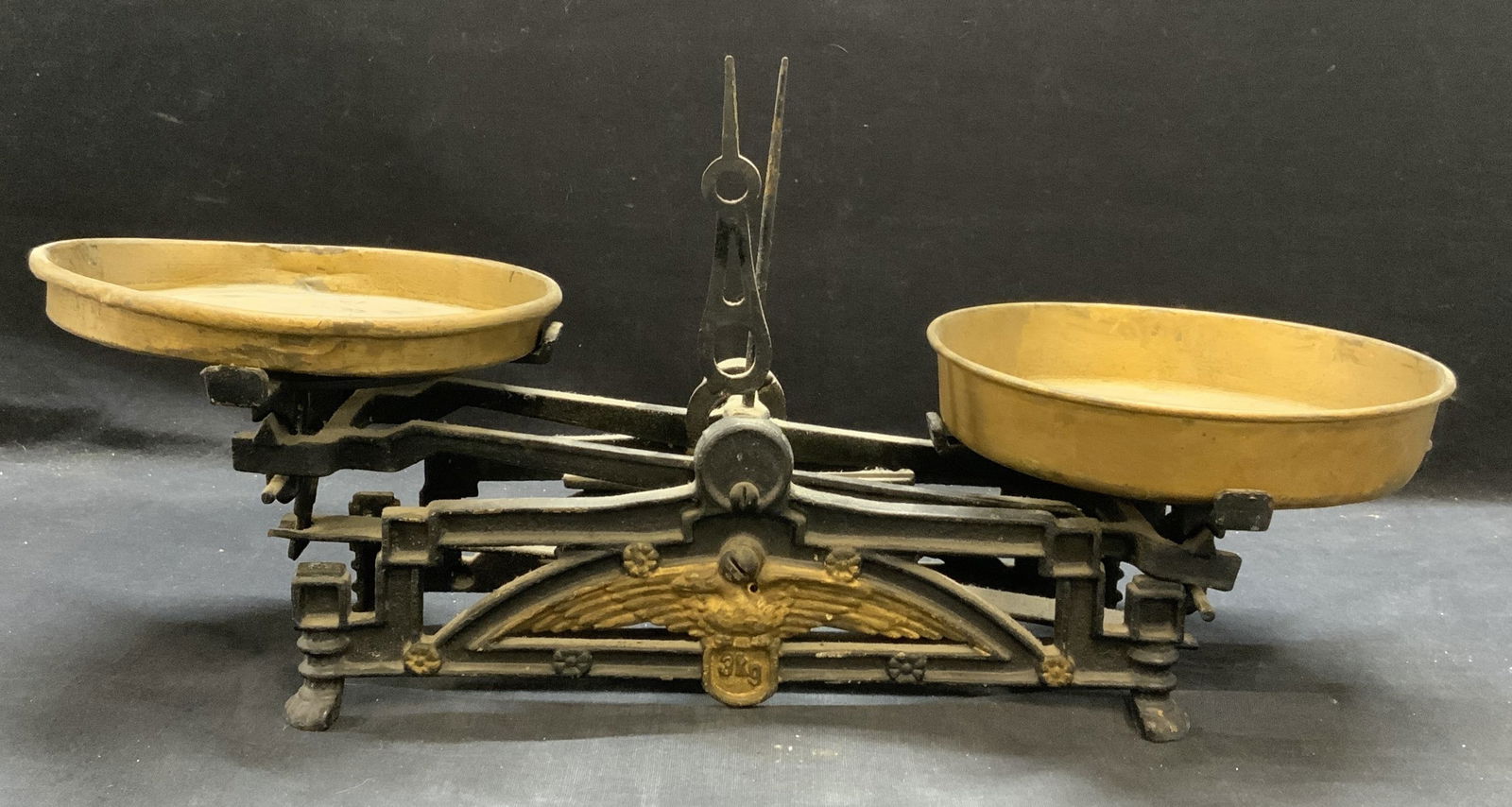 Antique Iron Scale with Eagle Motif (1 of 7)