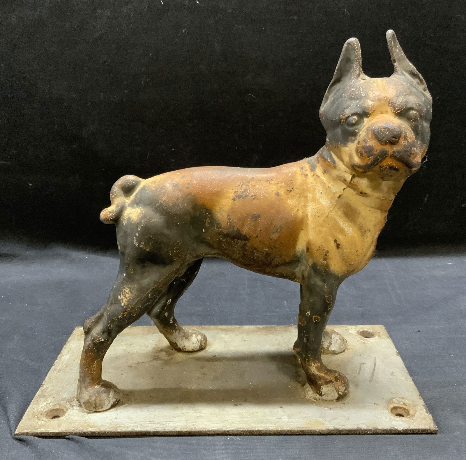 Antique Cast Iron Bull Dog Figural (1 of 6)