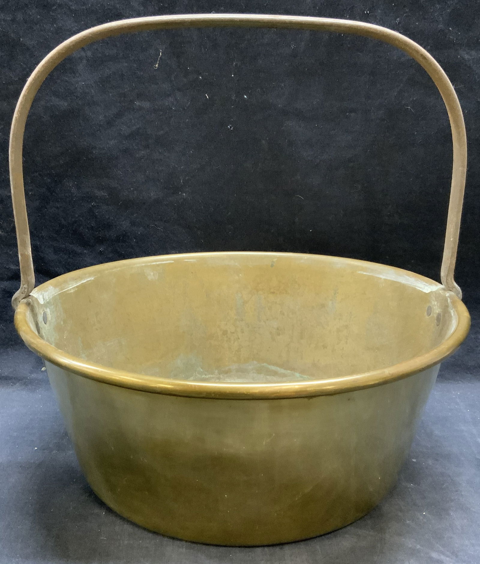 Vintage Brass Pail With Handle, 13.75 inches (1 of 6)