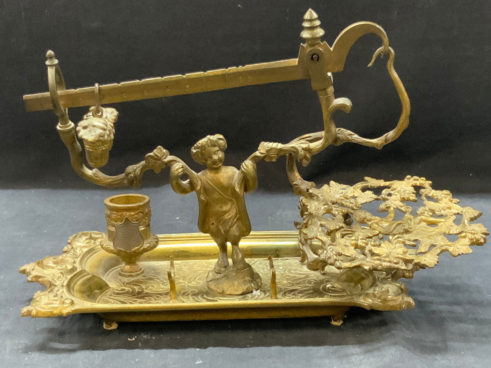Vintage Brass Satyr Desk Scale (1 of 9)