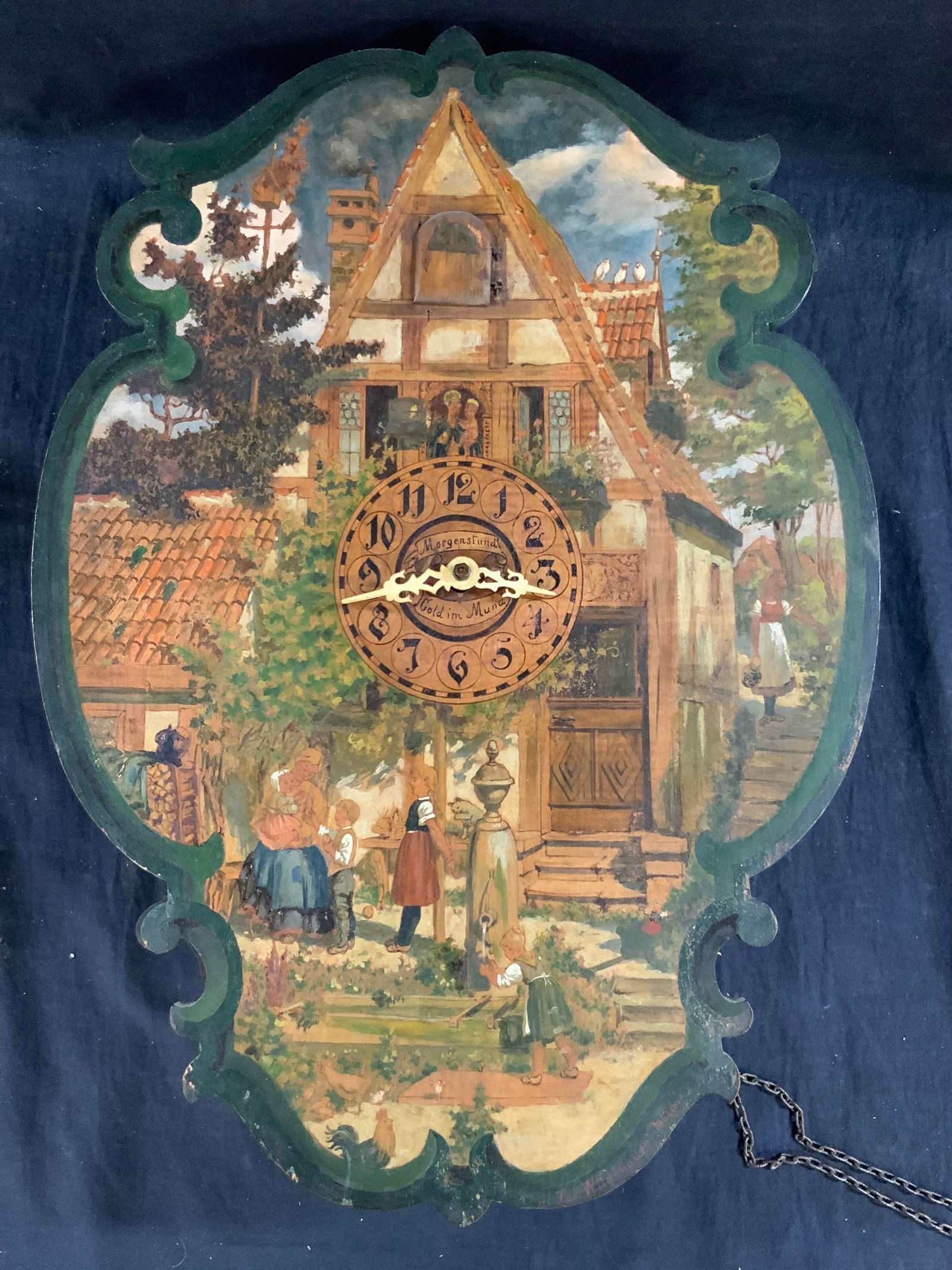 Antq Hand Crafted Wooden German Cuckoo Clock (1 of 16)