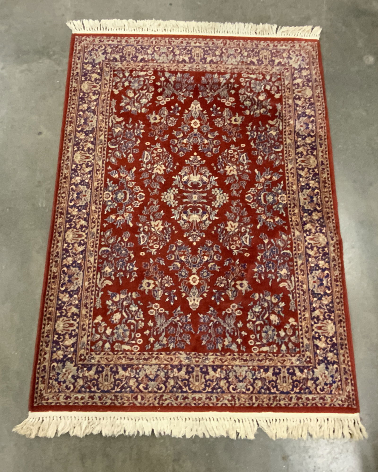 KARAMAR Karastan Red Sarouk Wool Pile Rug (1 of 7)