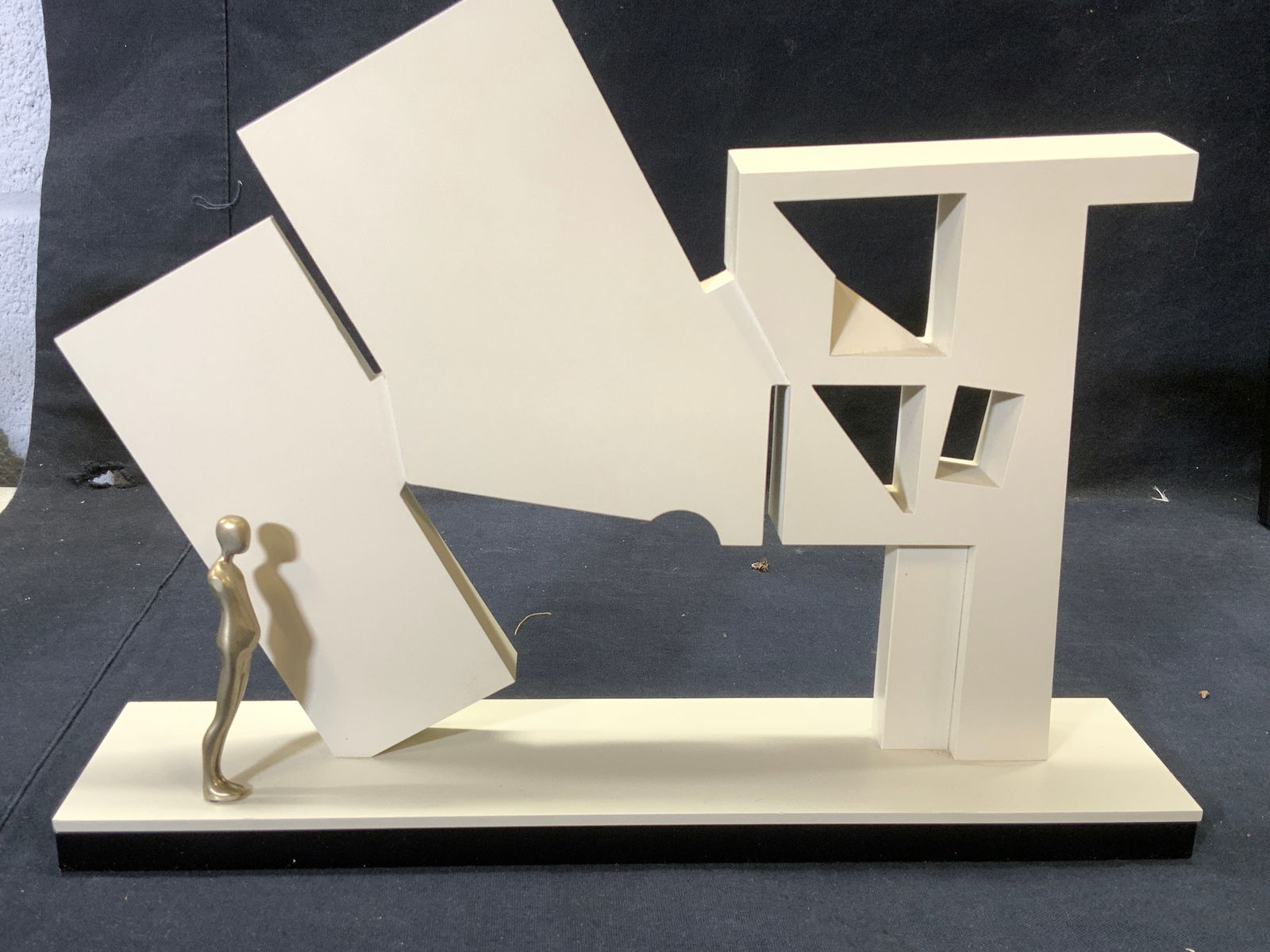 Ernest Trova White  Bronze Ltd Ed Sculpture 1987 (1 of 9)