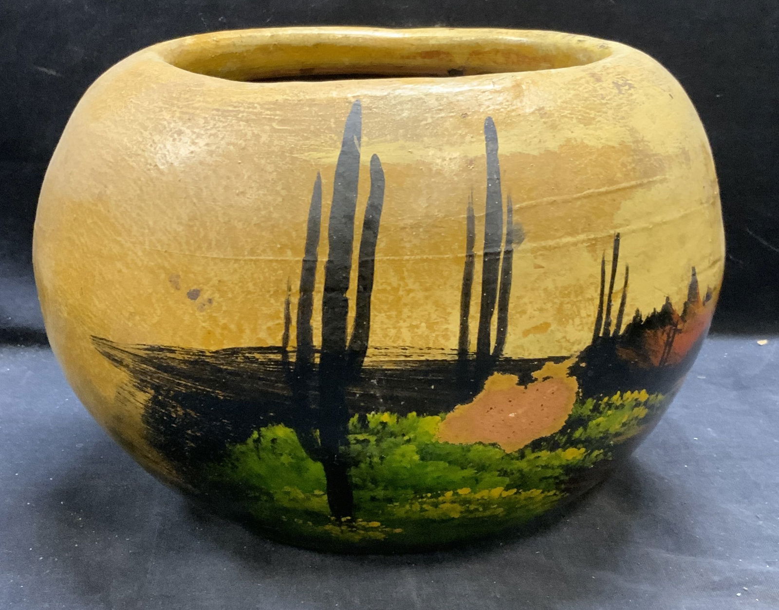 Vintage Hand Painted Ceramic Planter, Mexico (1 of 6)