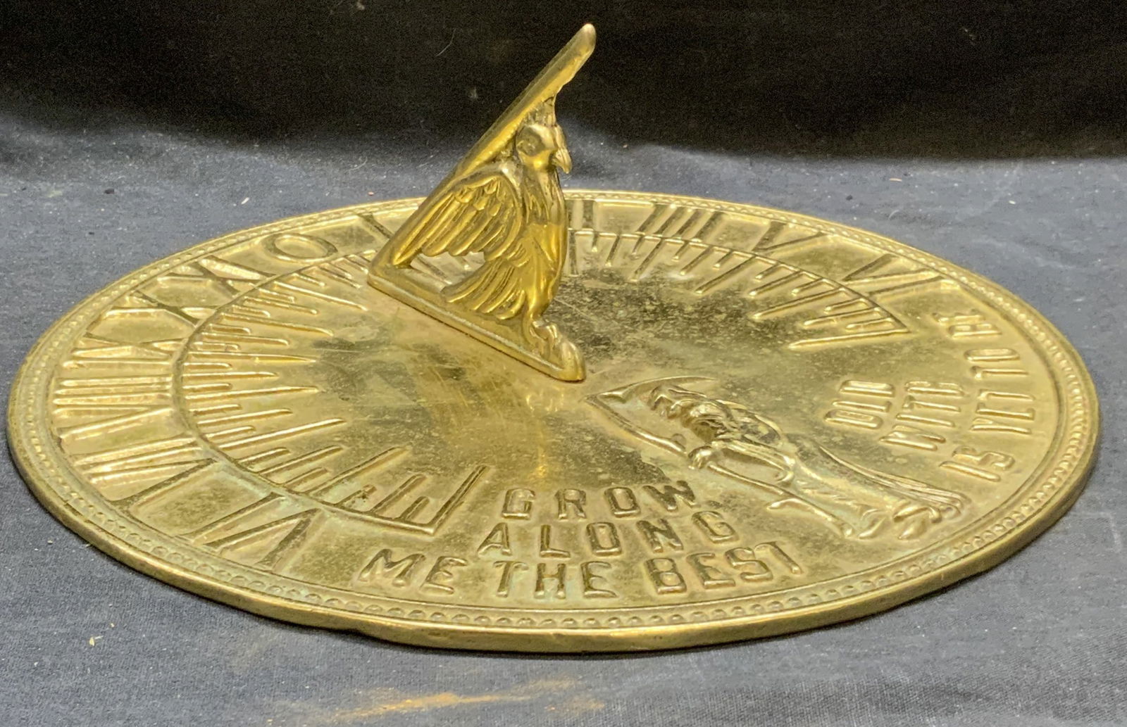 Heavy Brass Grim Reaper & Bird Sundial (1 of 7)