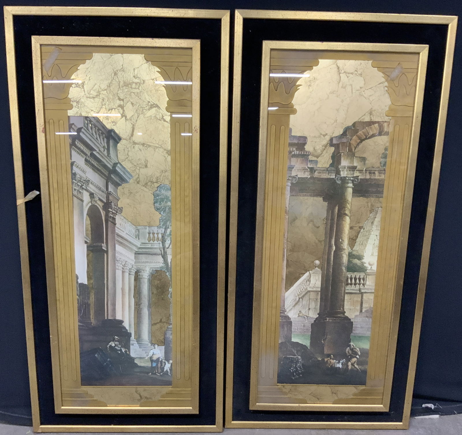 Pr Mid Century Andrew Kolb Gilt Roman Art Panels (1 of 10)