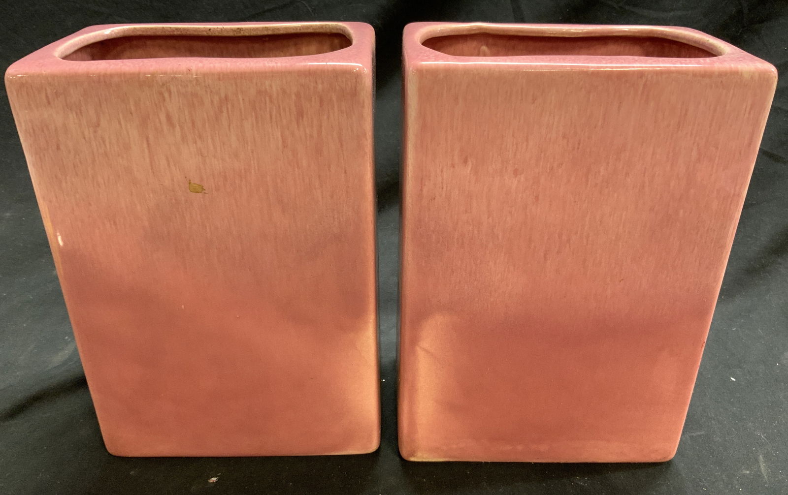 HAEGER Pair Ceramic Vases Vessels Pink USA (1 of 7)
