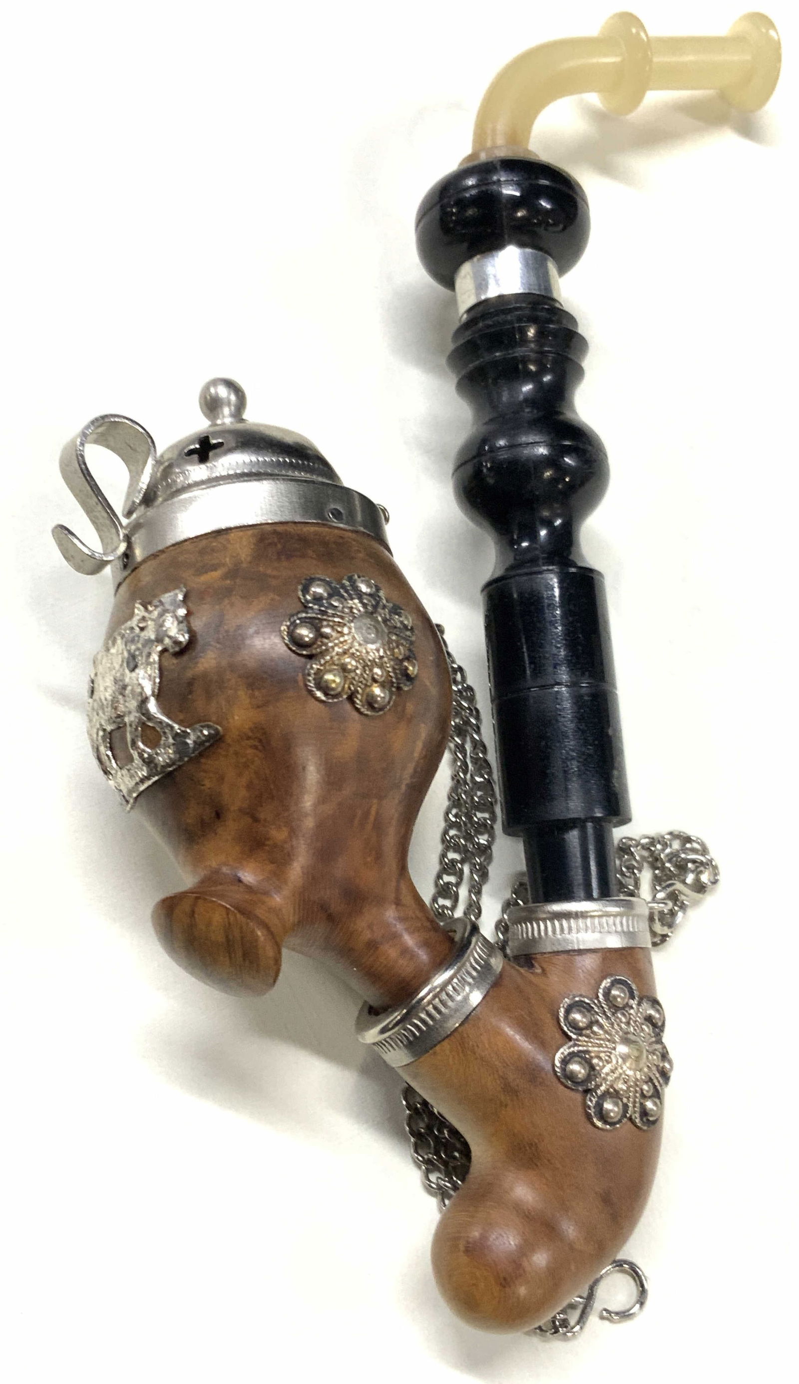 Vtg Wooden & Bakelite German Pipe (1 of 10)