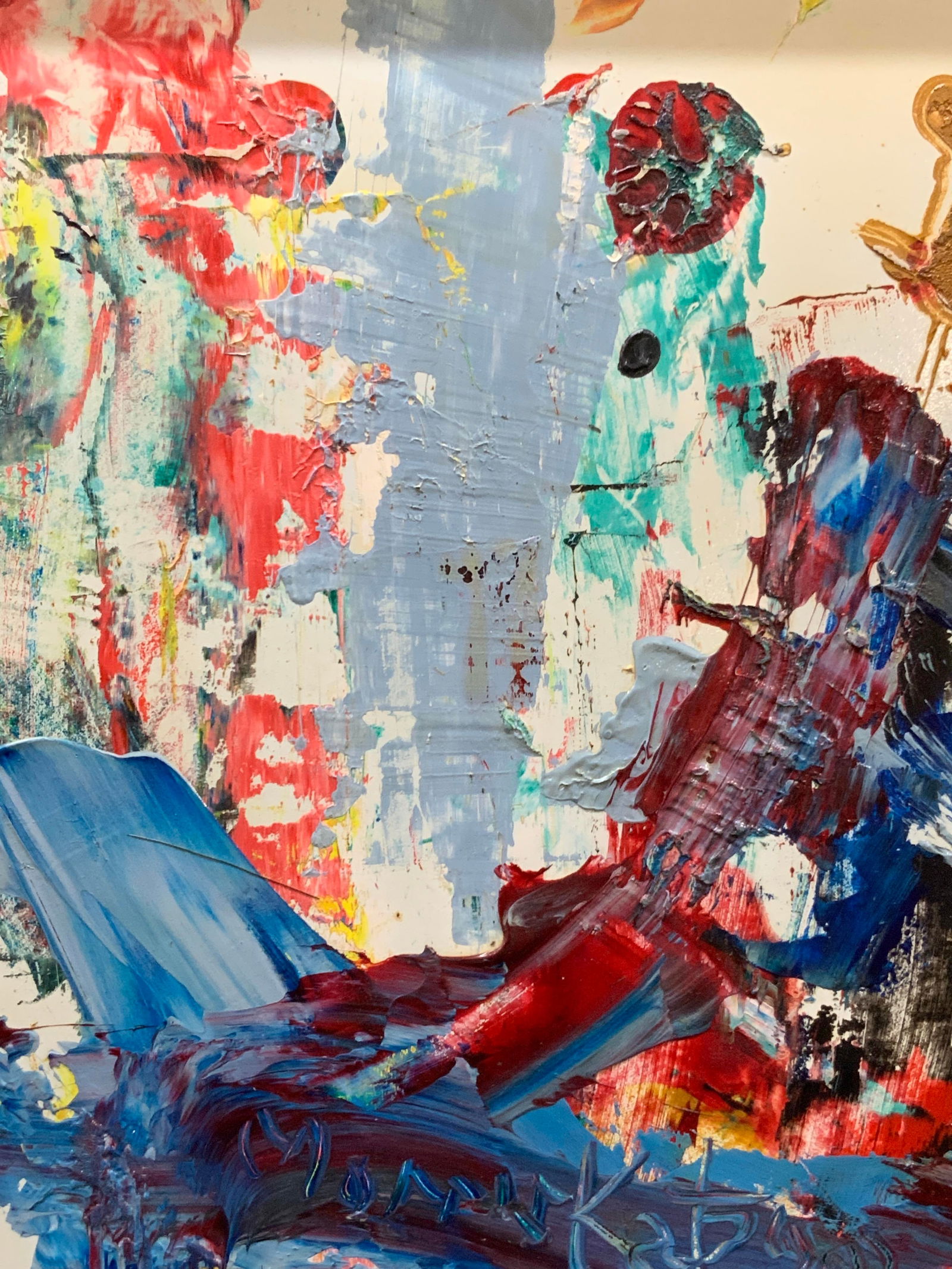 Morris Katz Sgd 1987 Abstract Oil On Board (1 of 9)