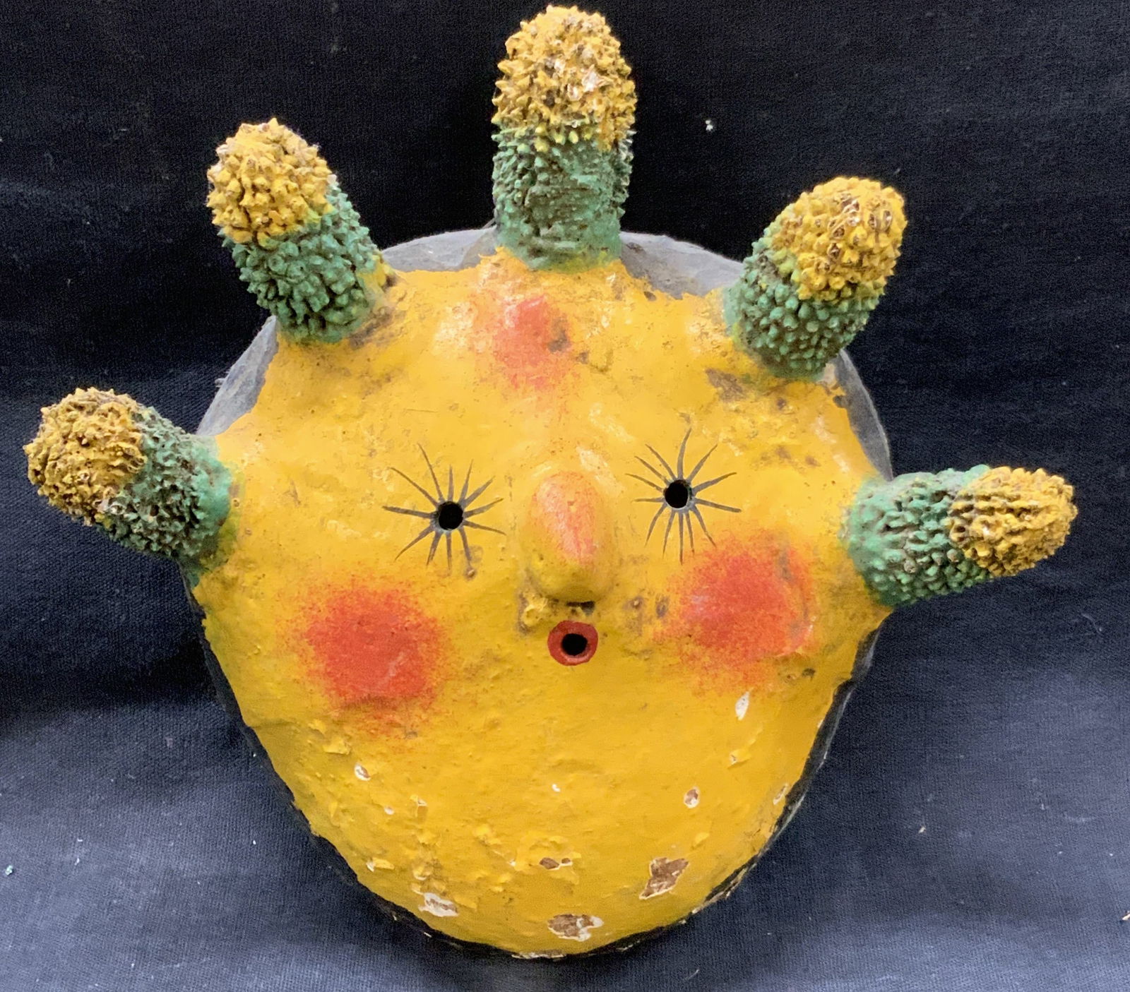 Vtg Hand Crafted Coconut Folk Art (1 of 7)