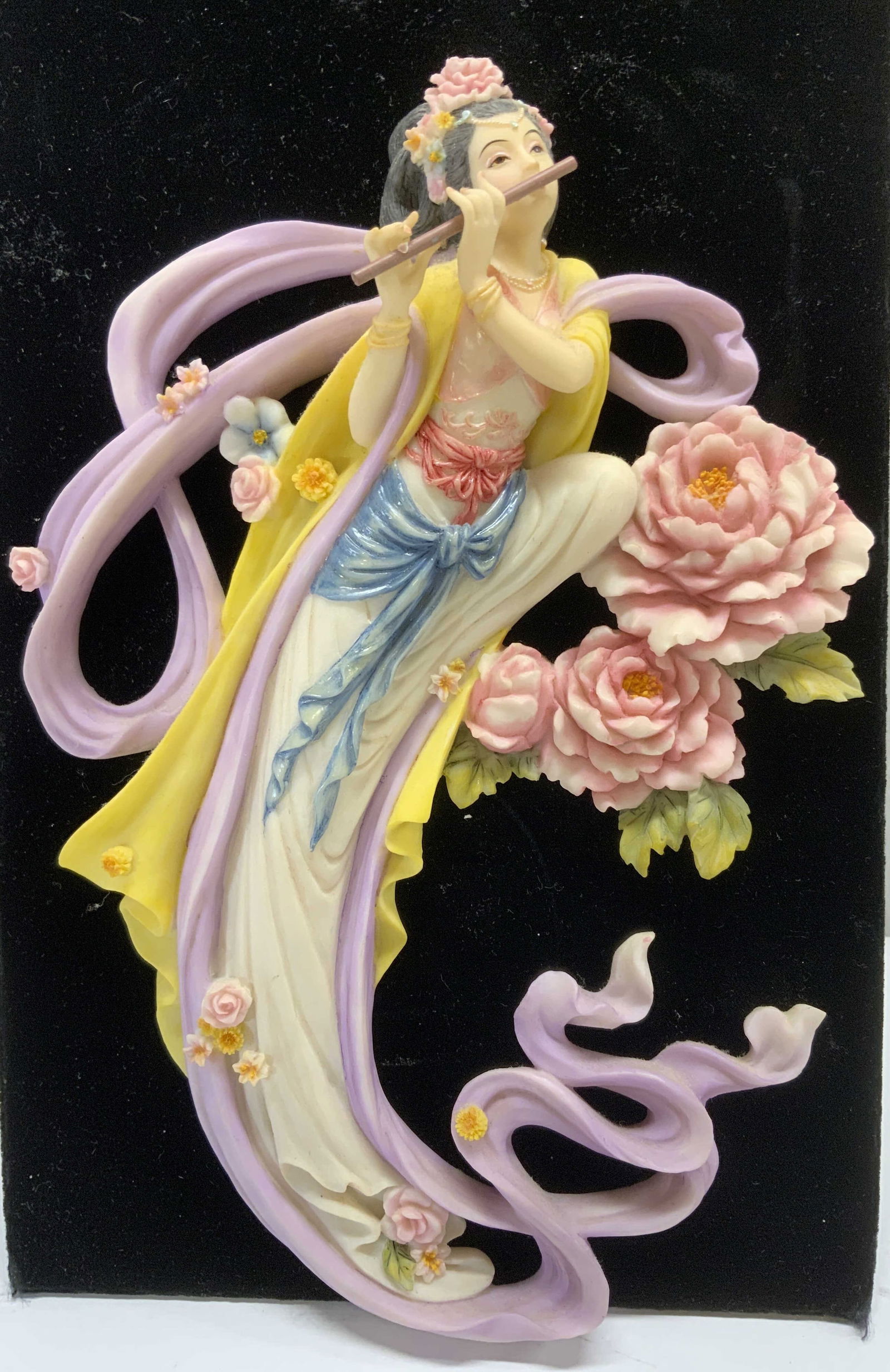 Chinese Dunhuang Goddess Wall Decor, Signed (1 of 7)