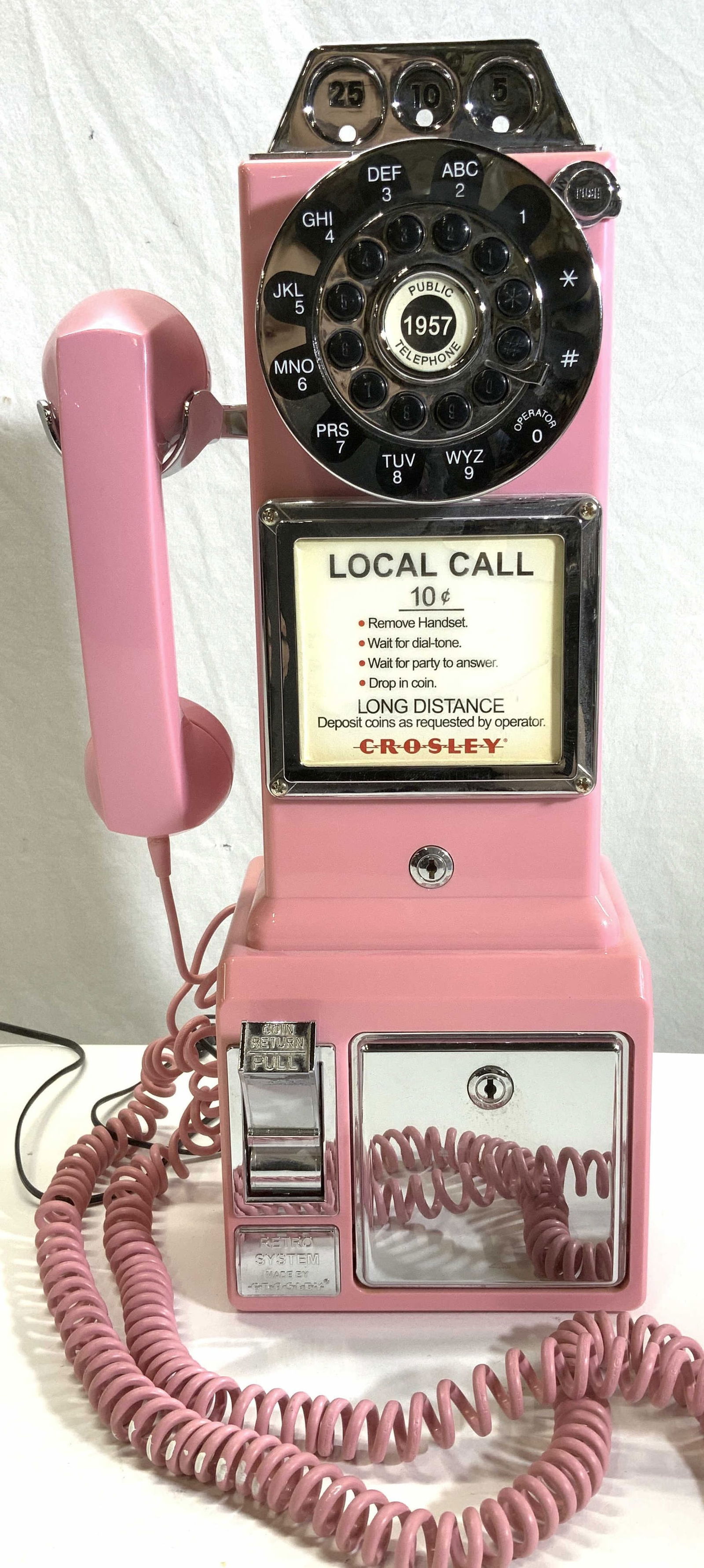 Crosley Model CR56 Vtg Style Payphone for Wall (1 of 13)