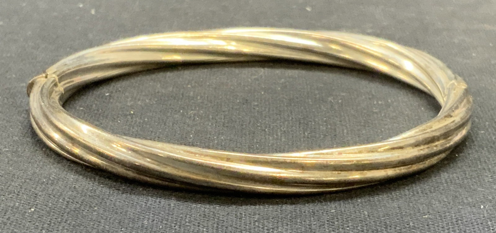 Vintage Sterling Silver Twisted Cable Bracelet (1 of 6)