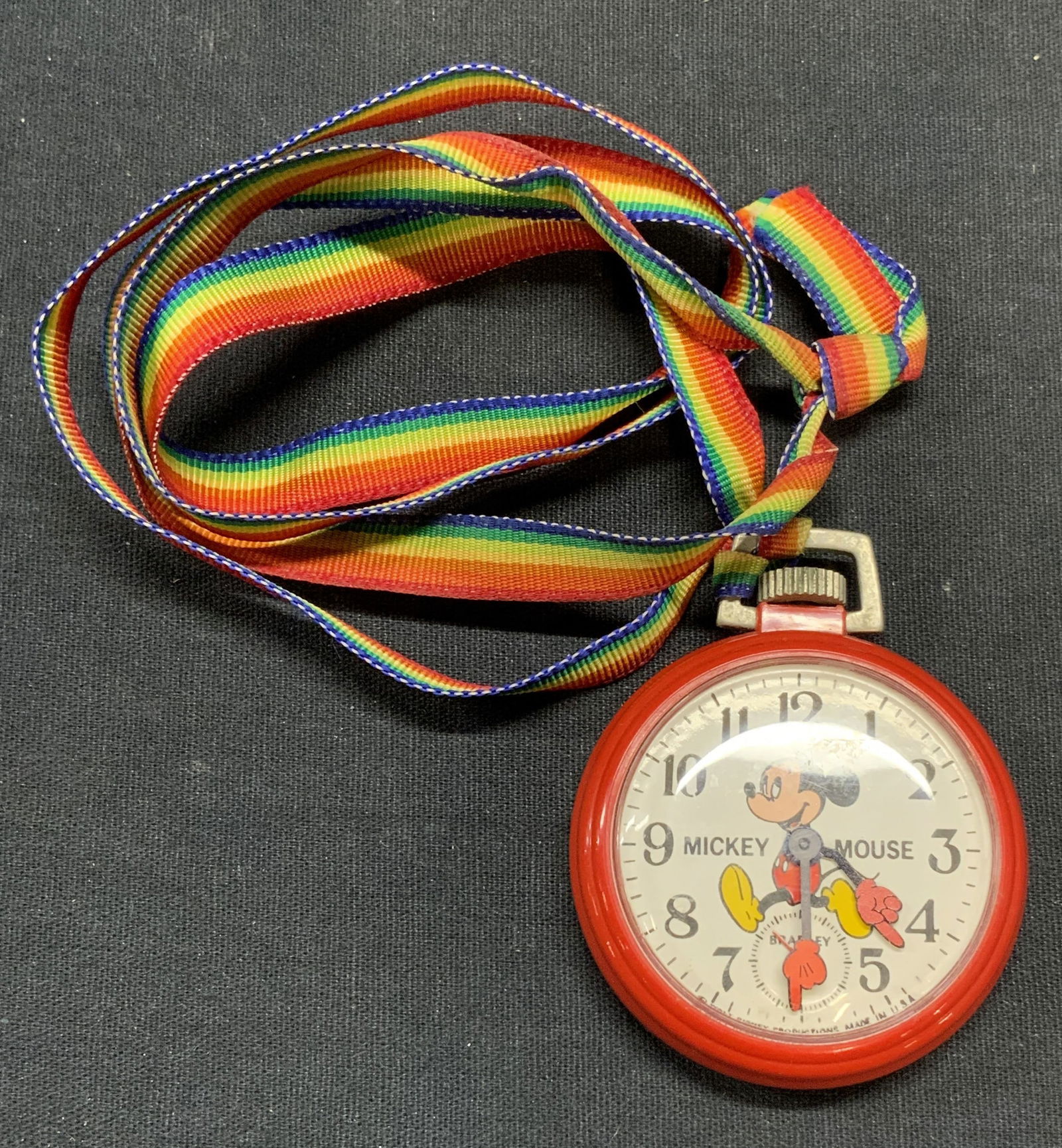 Vintage Bradley Time Disney Mickey Pocket Watch (1 of 6)