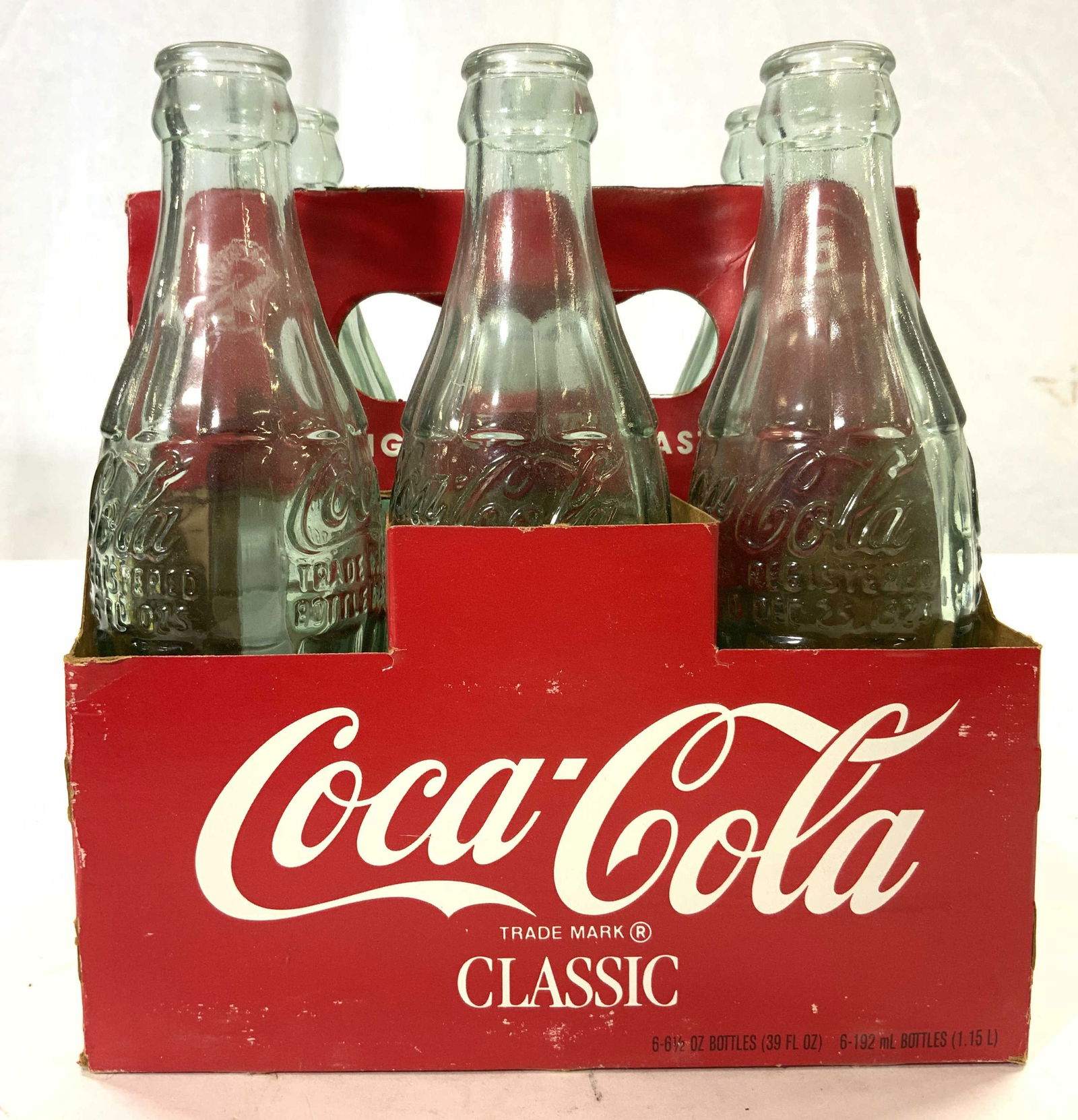 Lot 6 Vintage Glass Coca Cola Bottles W Packaging (1 of 6)