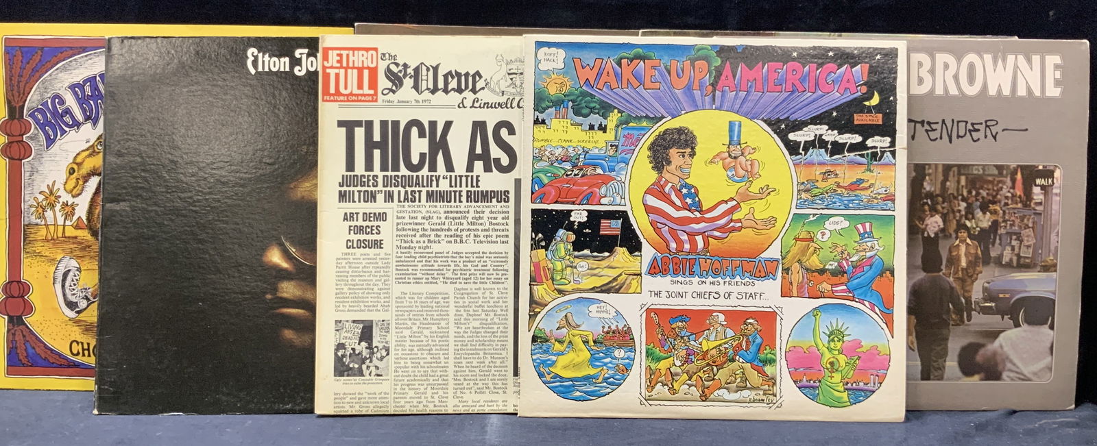 Lot 7 Vtg Vinyl Records, Elton John & More (1 of 8)