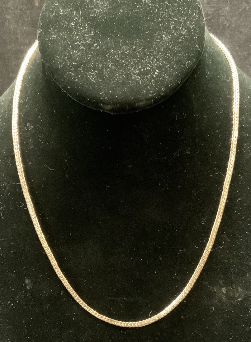 Vintage Sterling Silver Chain Necklace (1 of 6)