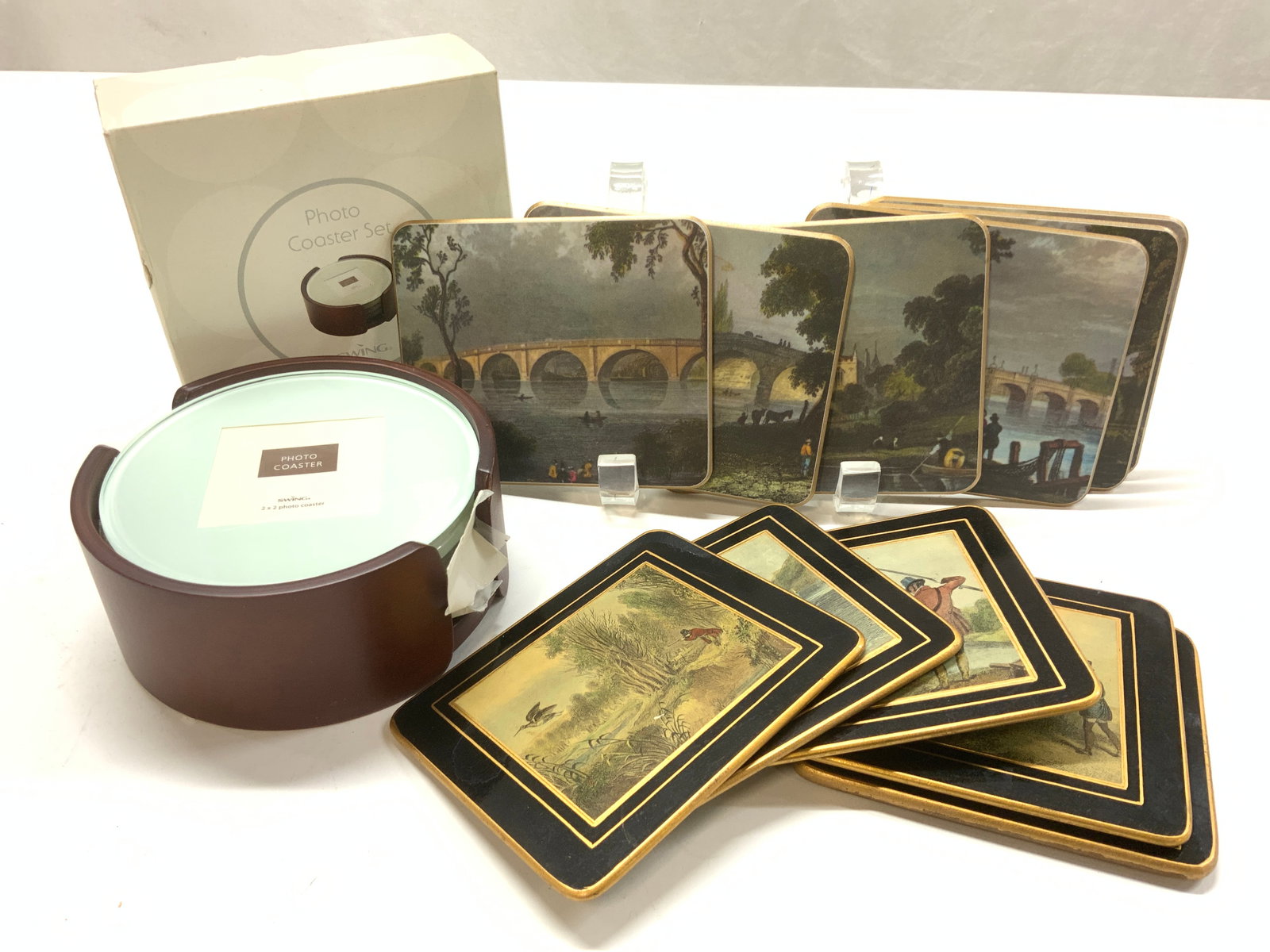 Swing Photo Coaster Set NIB, English Coasters 15 (1 of 7)
