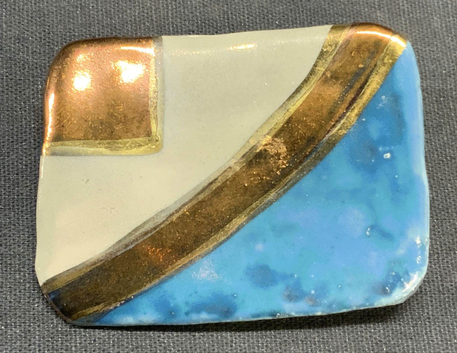Handmade Ceramic Luster Brooch (1 of 6)