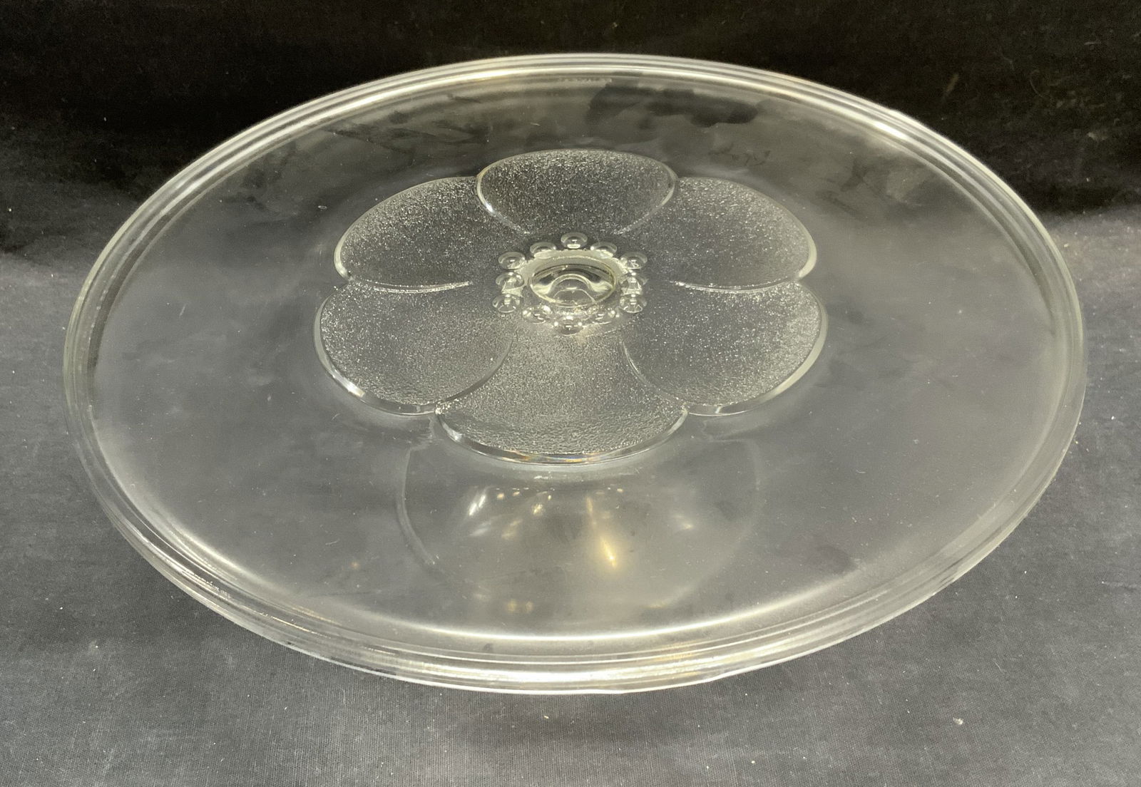 Glass Flower Cake Stand, France (1 of 6)